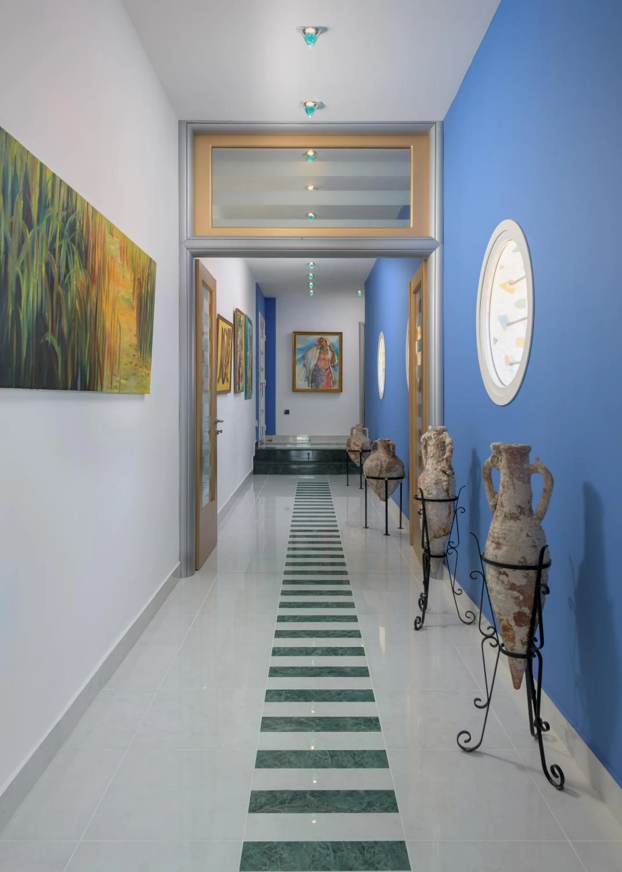 Living room in Grande Dame Villa of Rhodes