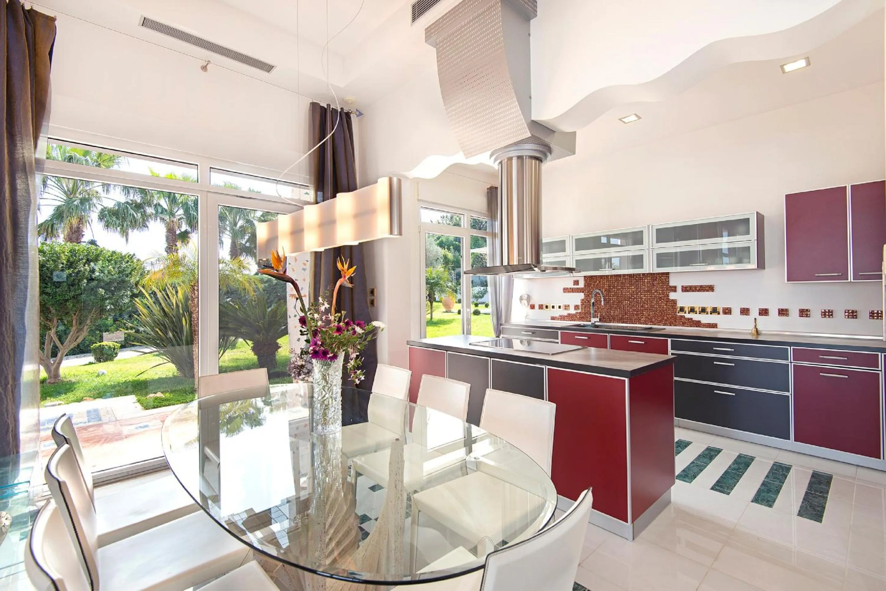 kitchen in Grande Dame Villa of Rhodes