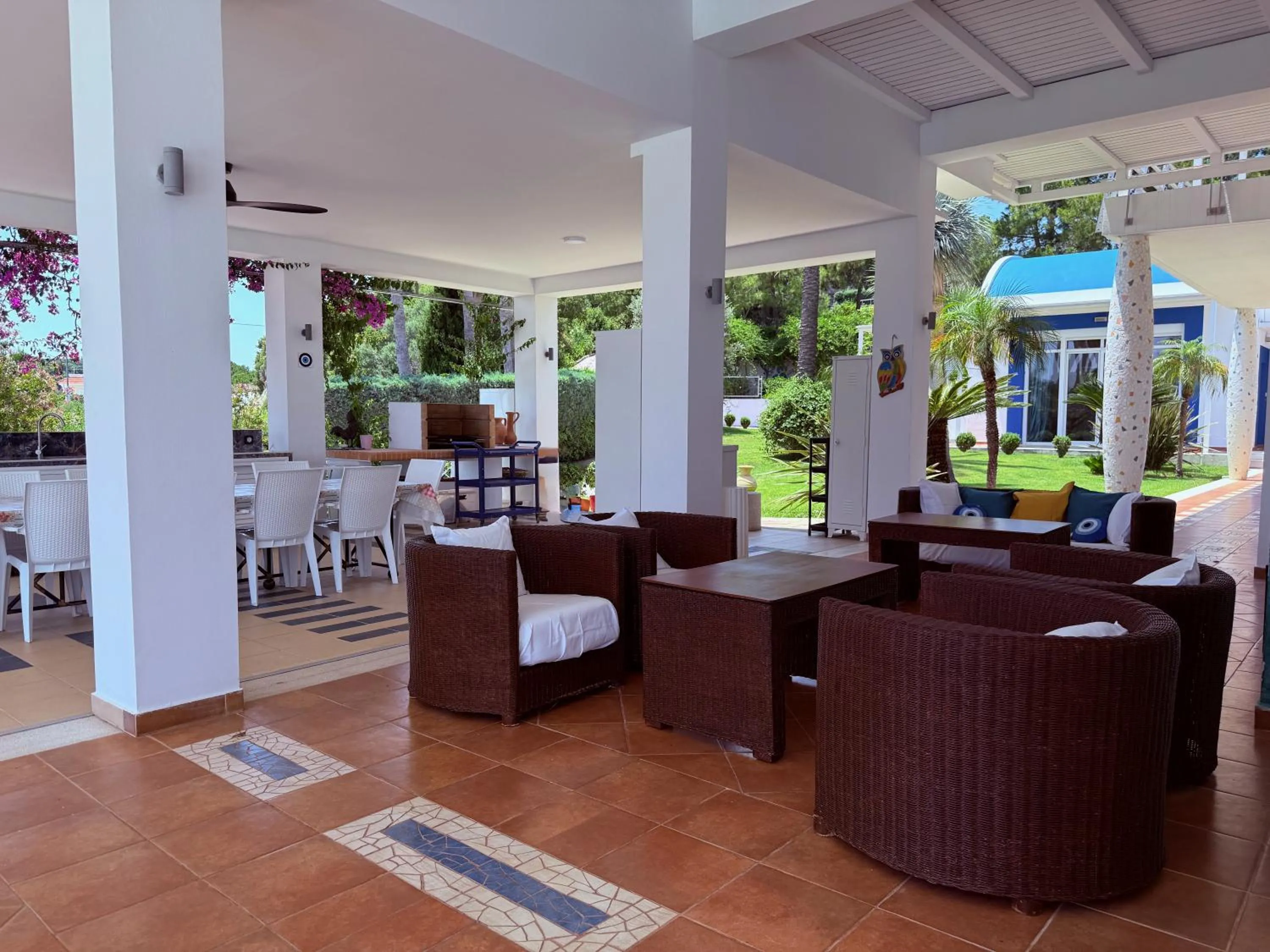 Patio in Grande Dame Villa of Rhodes