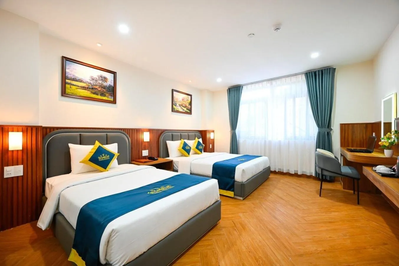 Bed in PLUS VUNG TAU HOTEL
