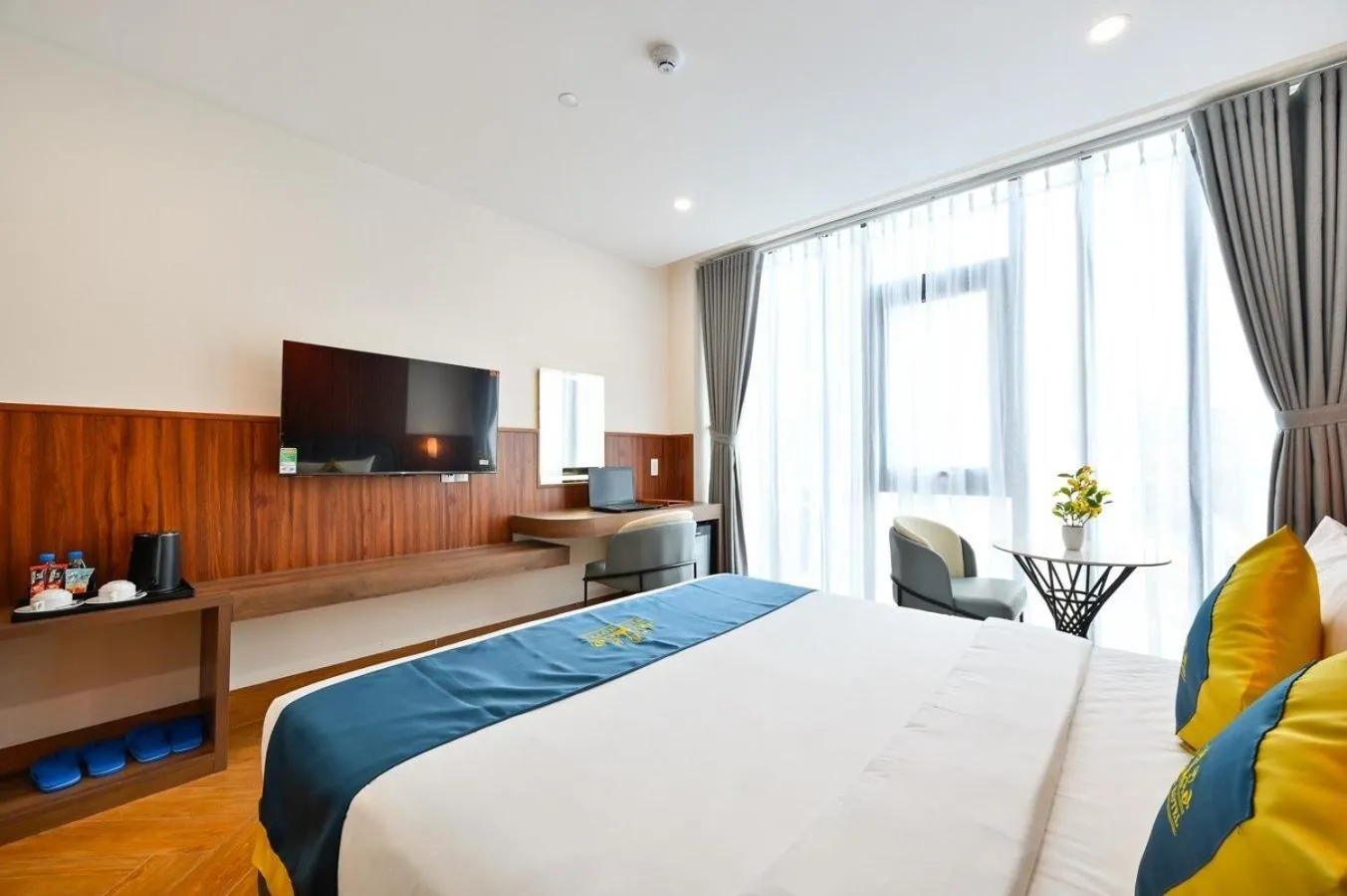 Bed in PLUS VUNG TAU HOTEL