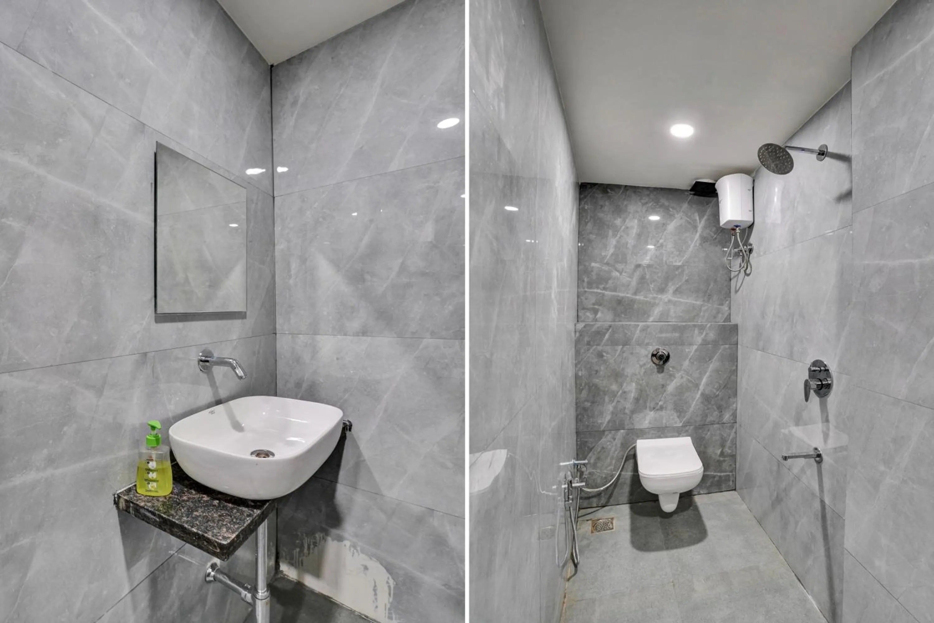 Bathroom in Hotel O Dhiman Residency