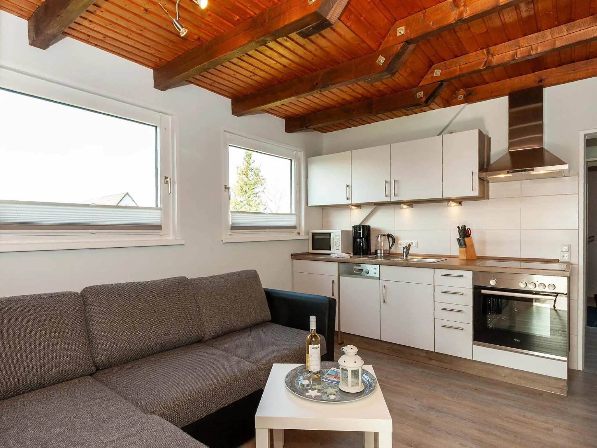 Kitchen or kitchenette in Ferienwohnanlage Lübben