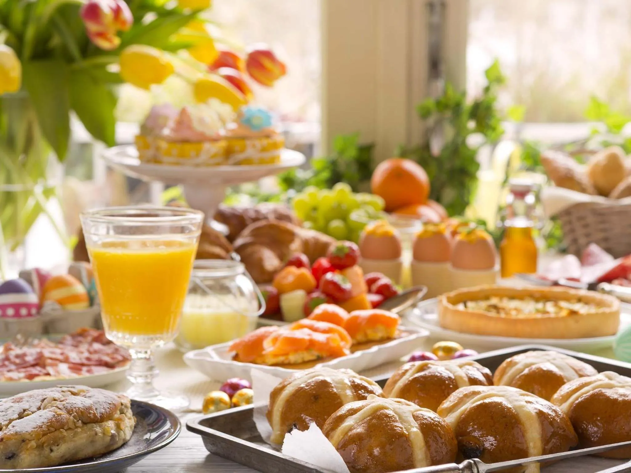 Buffet breakfast in Ferienwohnanlage Lübben
