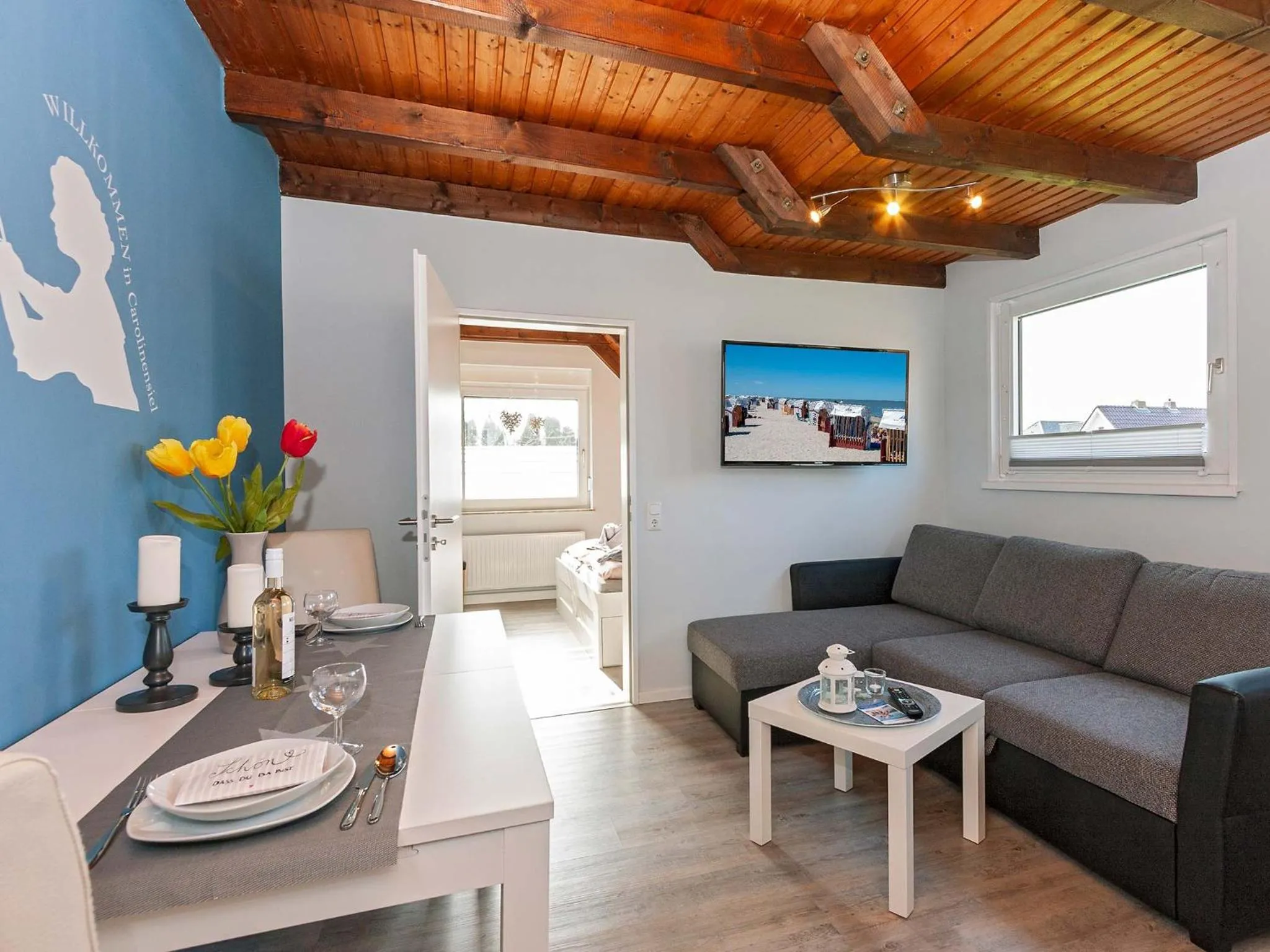 Living room in Ferienwohnanlage Lübben