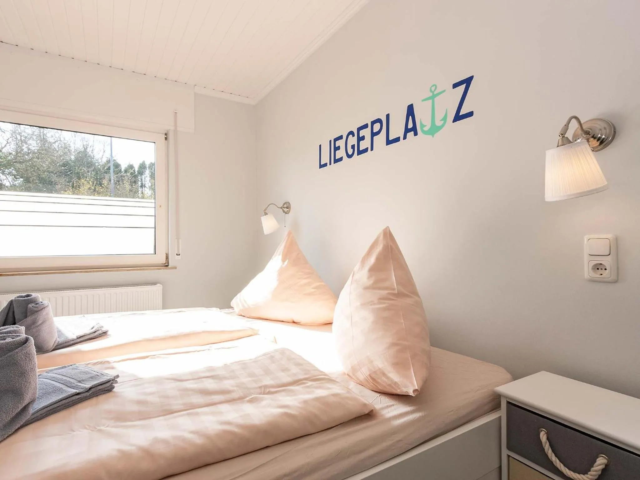 Bedroom, Bed in Ferienwohnanlage Lübben