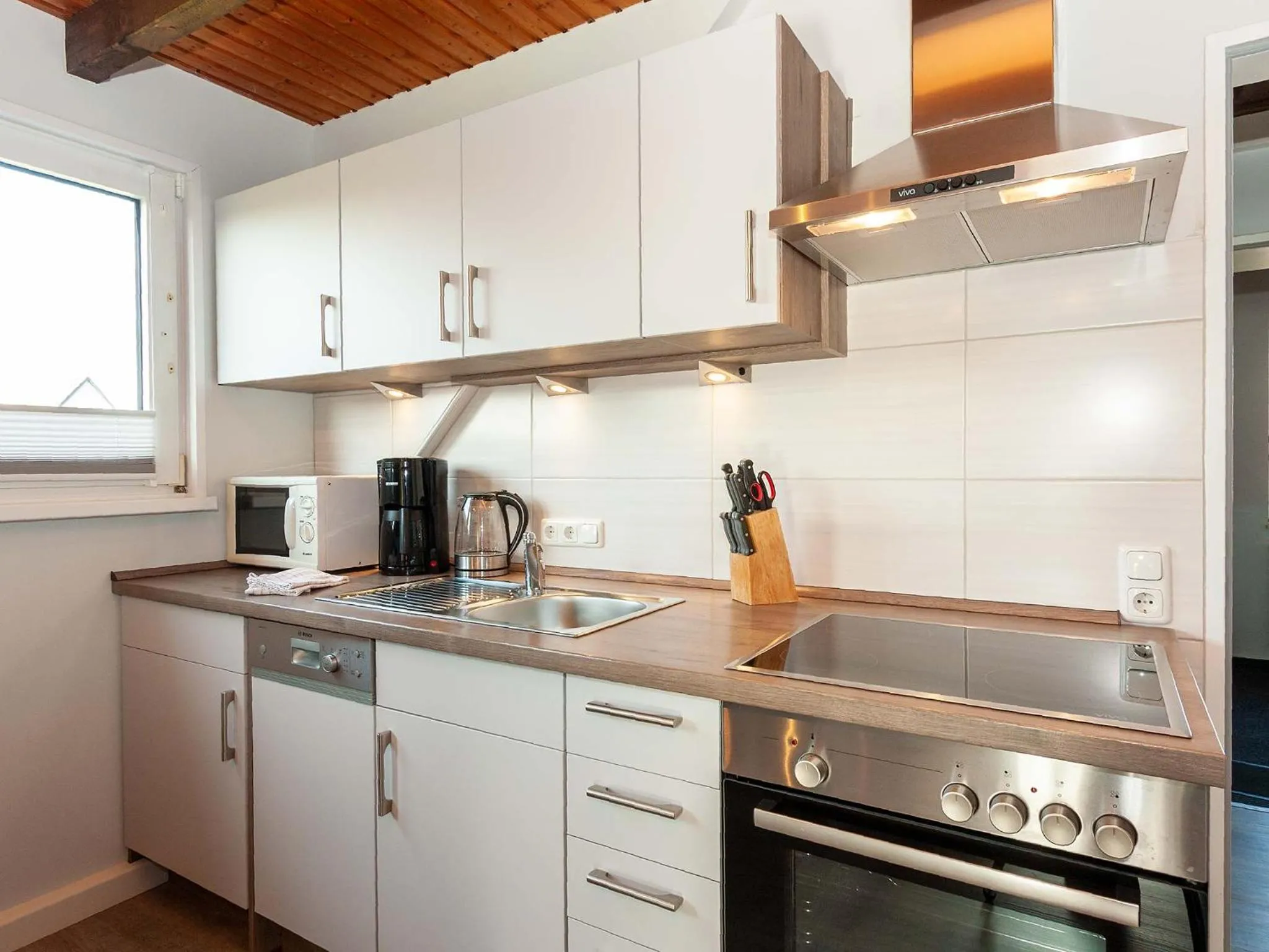 Kitchen or kitchenette in Ferienwohnanlage Lübben