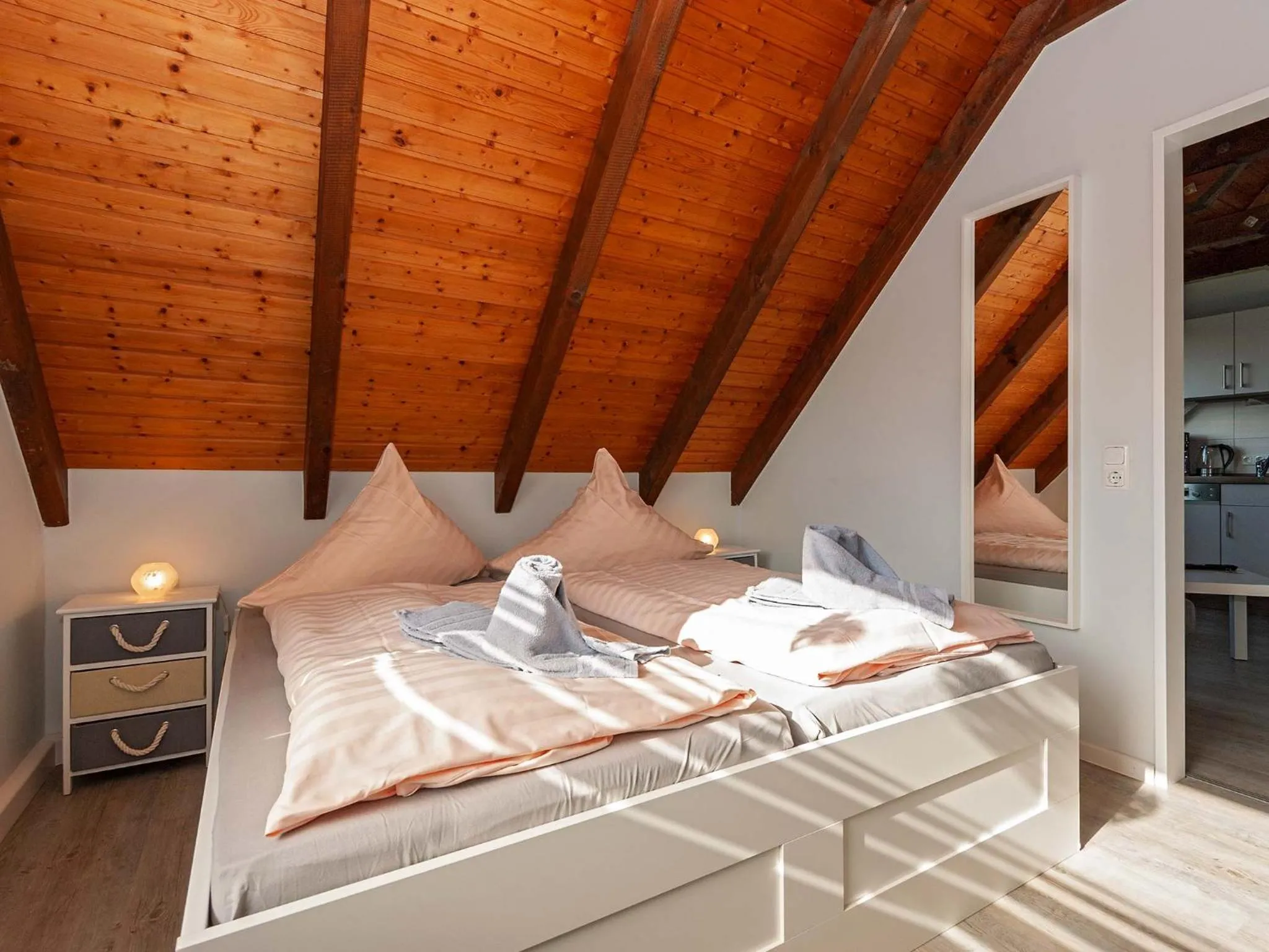 Bedroom, Bed in Ferienwohnanlage Lübben