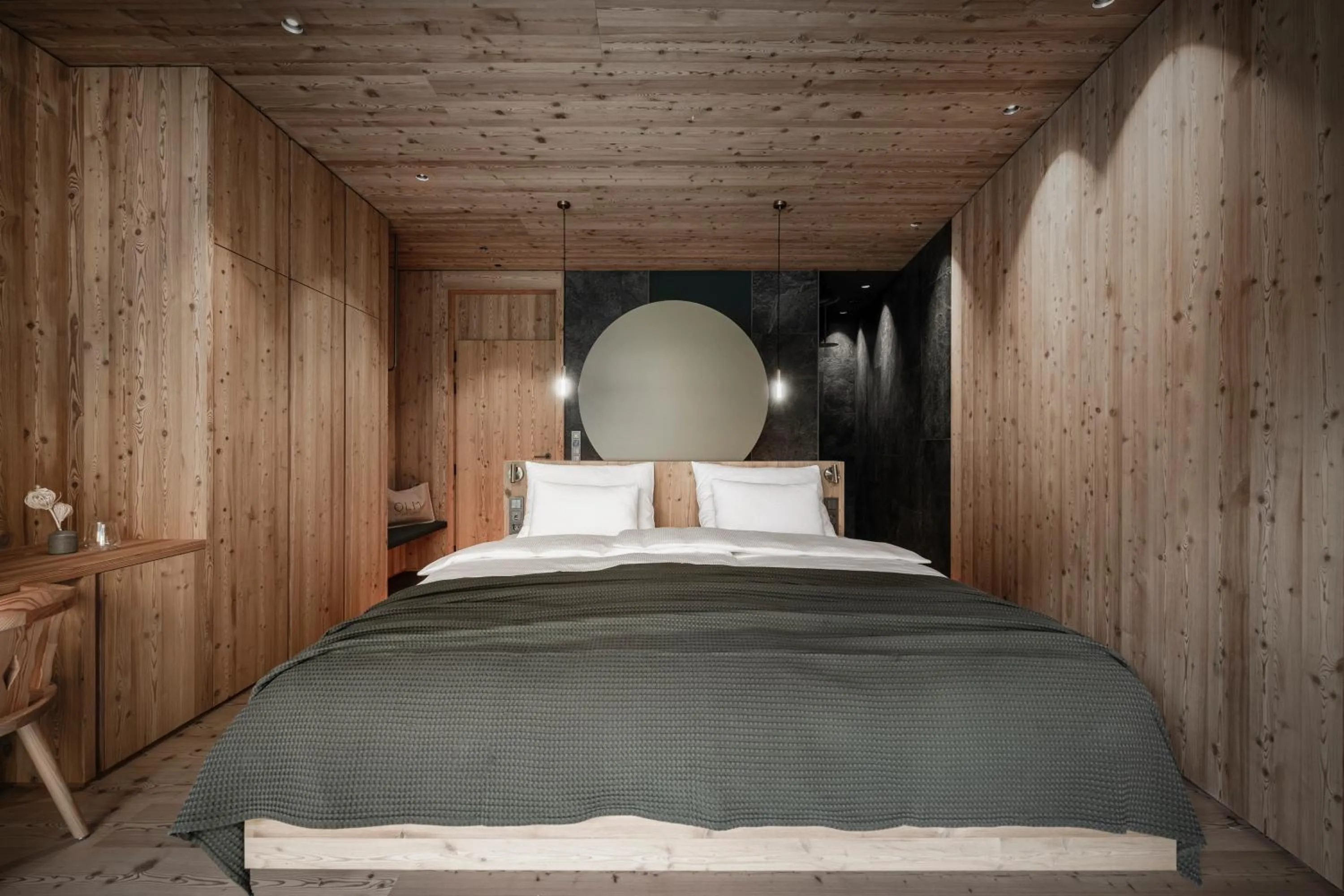 Bed in OLM Nature Escape - Eco Aparthotel