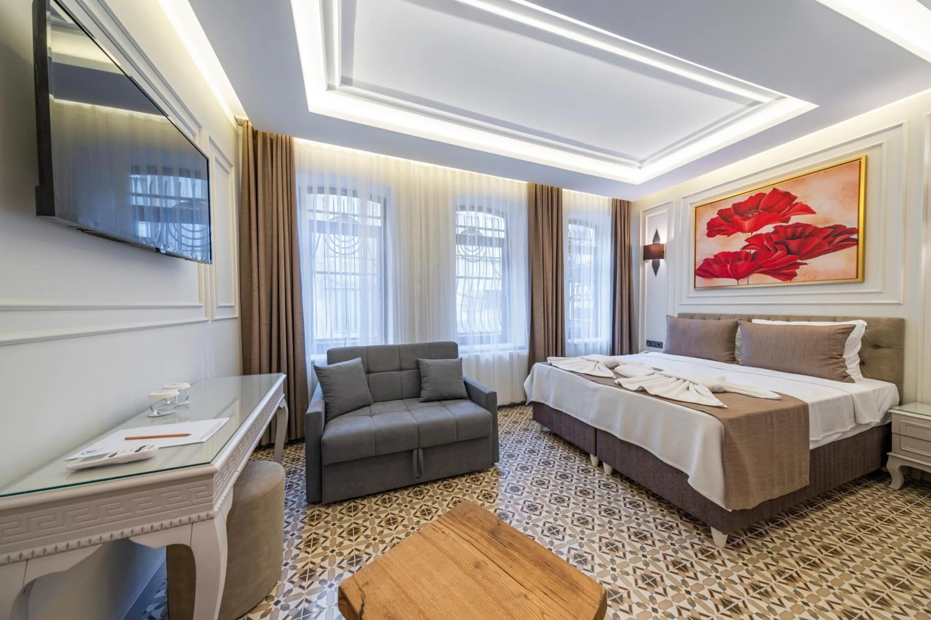 Bed in Pera Luna Premium Hotel