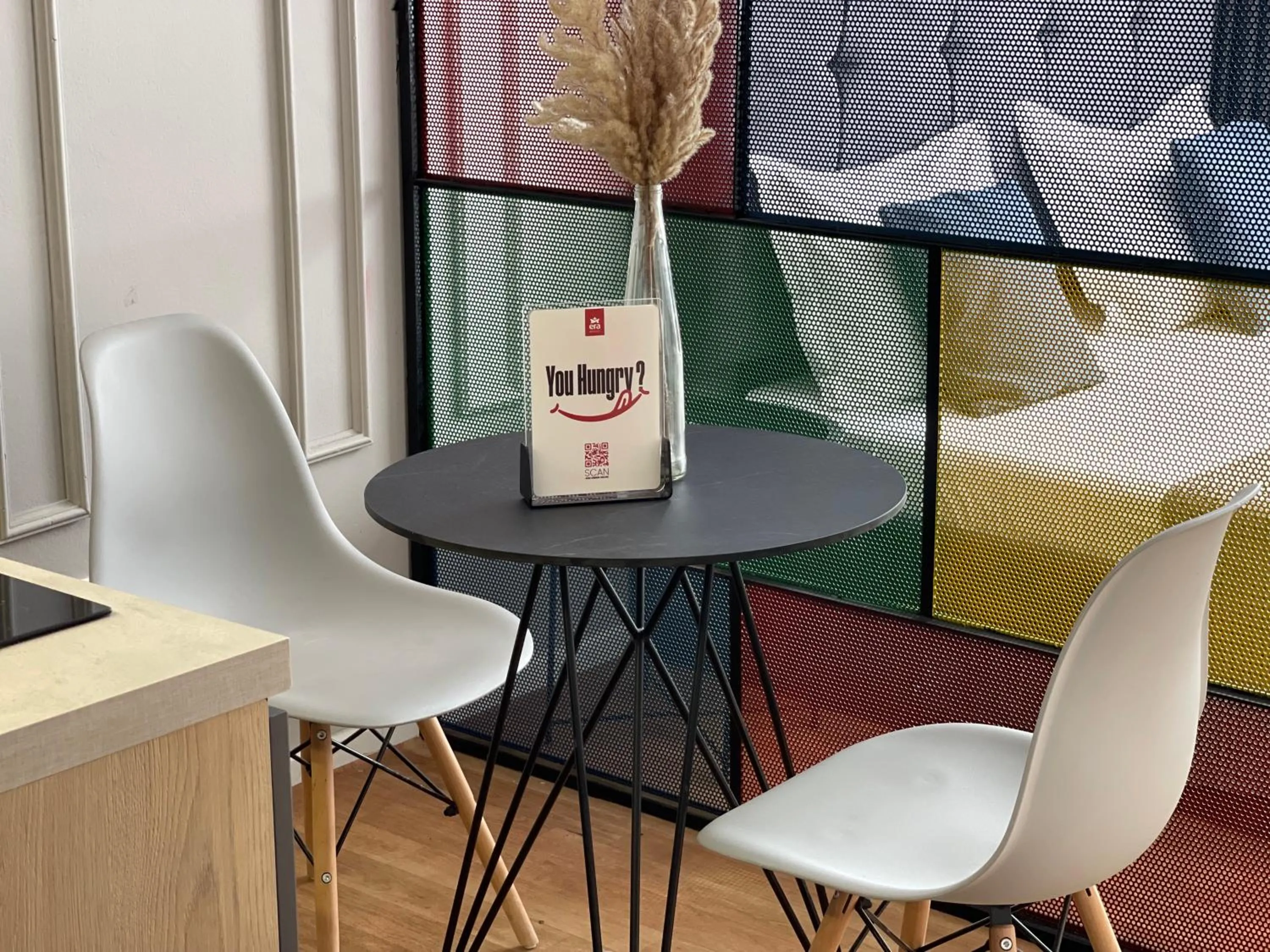 Seating area in Myslym Shyri's Apartments