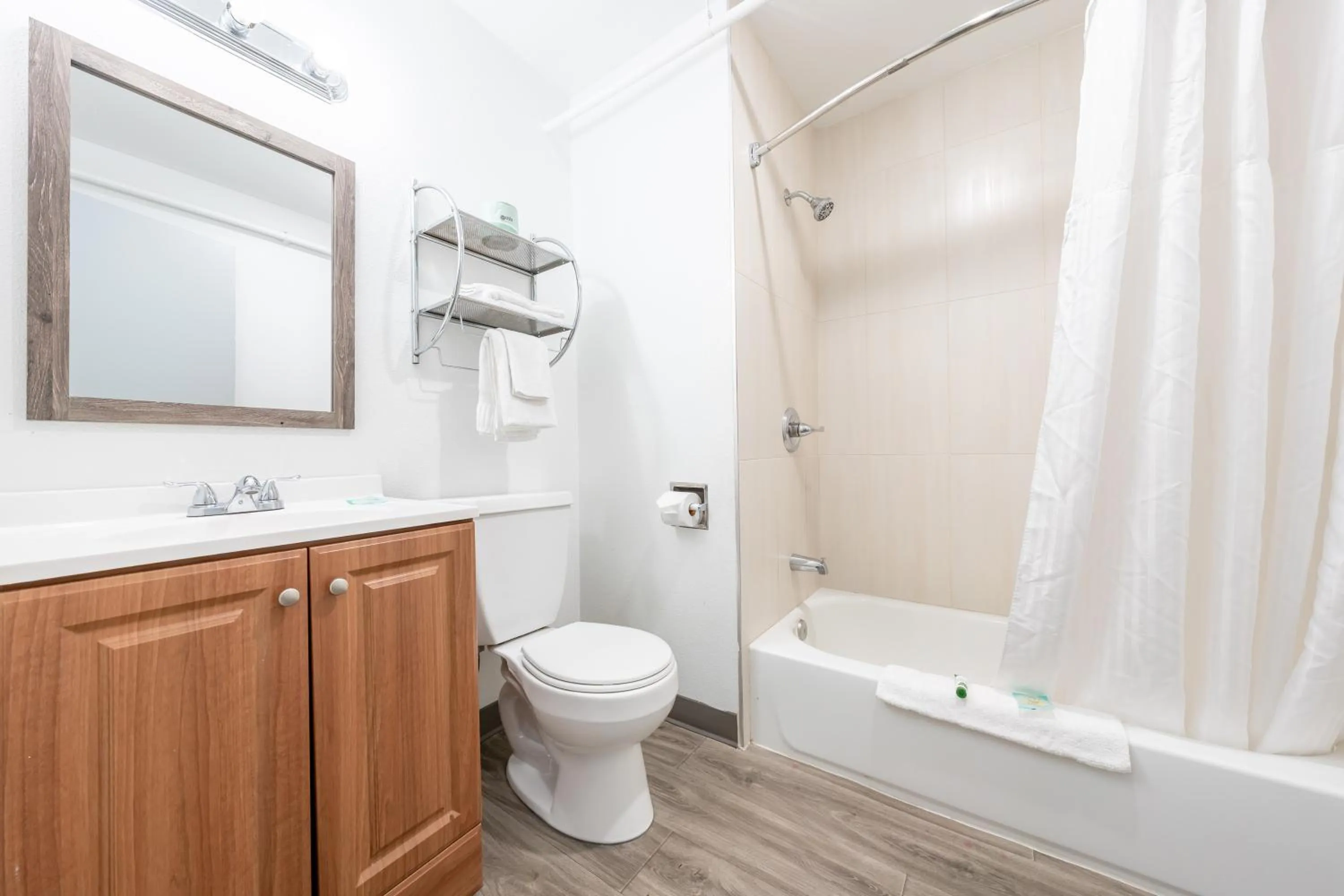 Bathroom in Banfield Studios By OYO Portland OR