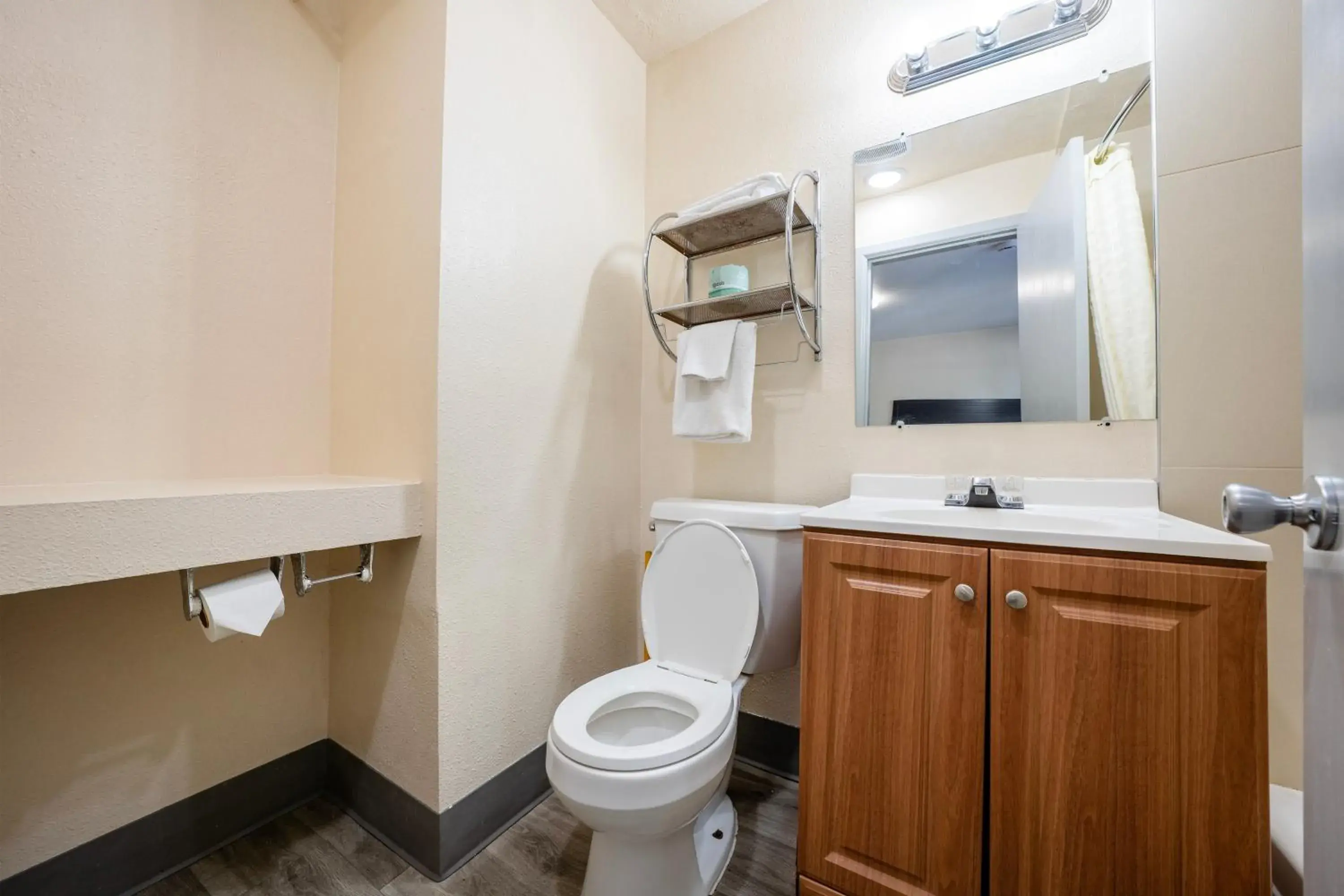 Bathroom in Banfield Studios By OYO Portland OR Bathroom in Banfield Studios By OYO Portland OR