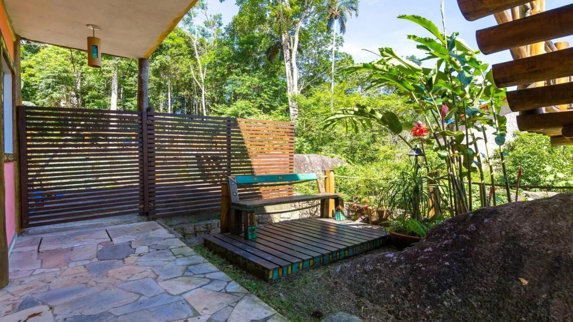 Seating area in Chalés Yababali Lagoinha