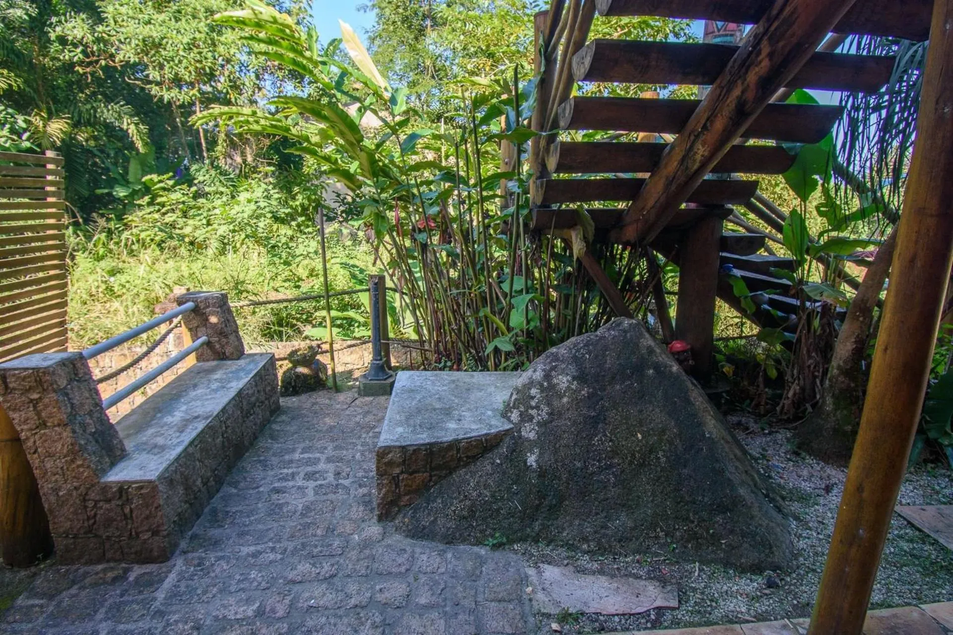 Garden in Chalés Yababali Lagoinha