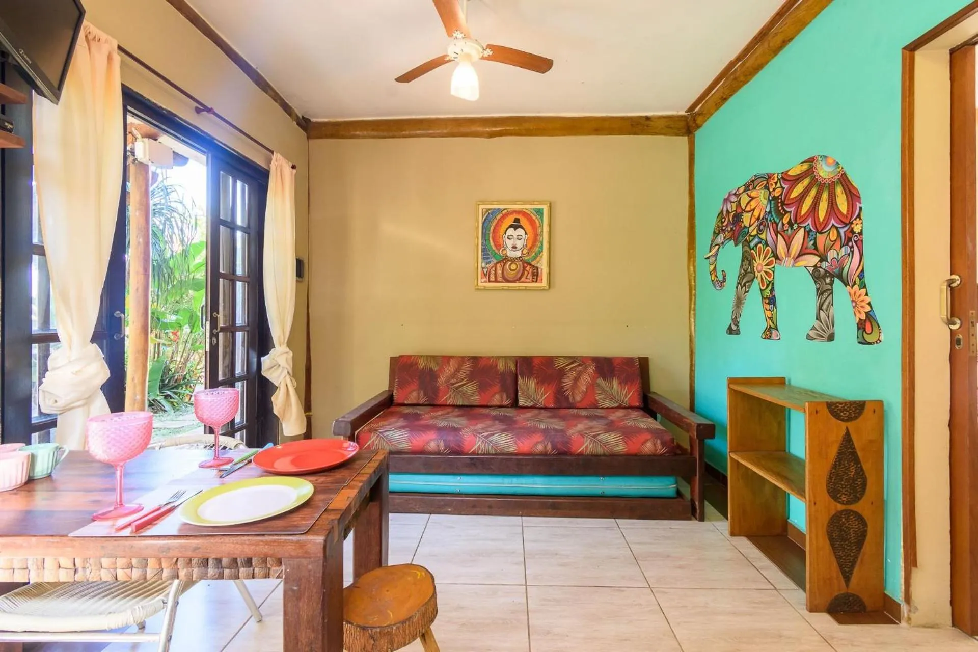 Living room in Chalés Yababali Lagoinha