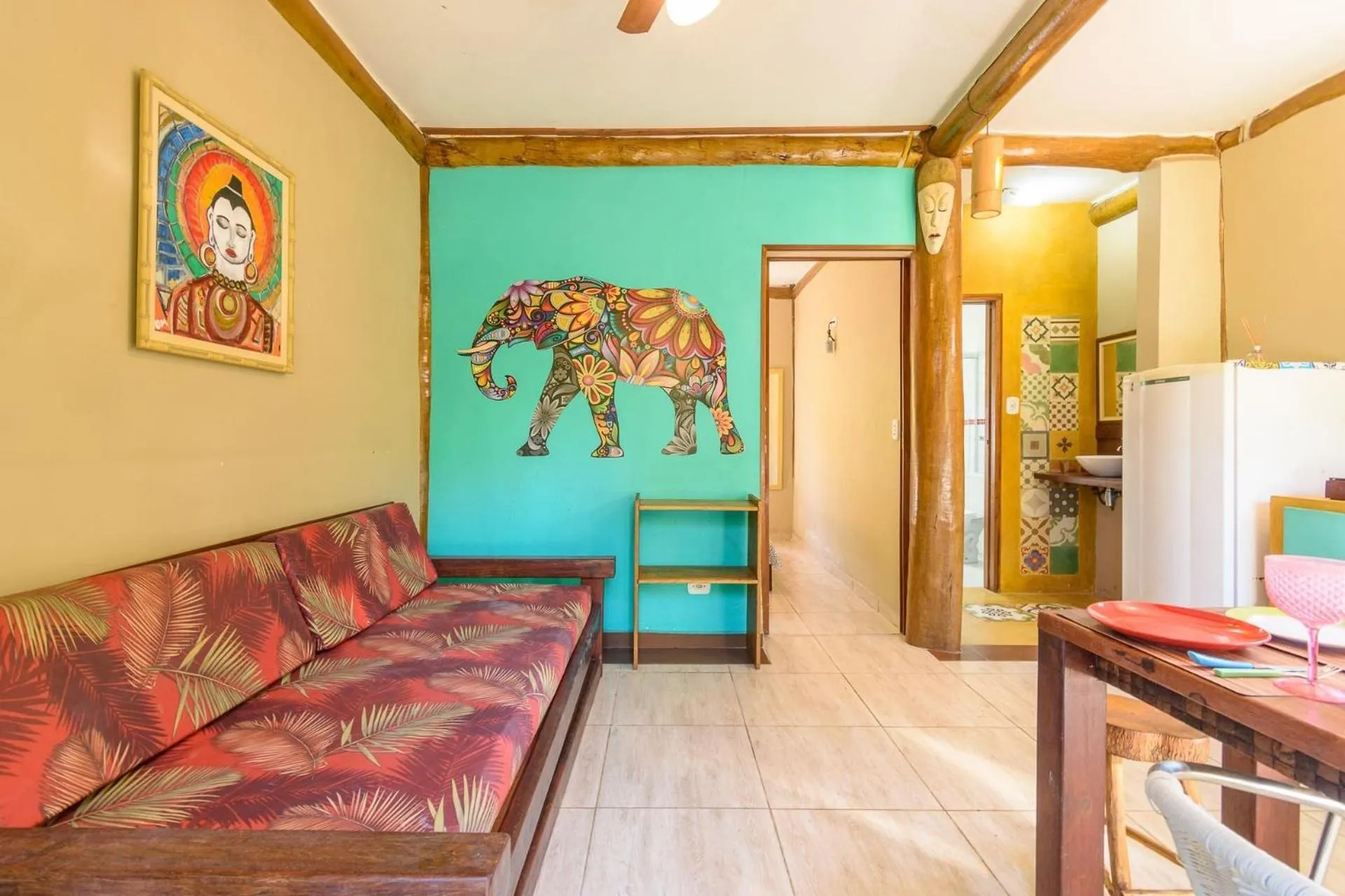 Kitchen or kitchenette in Chalés Yababali Lagoinha