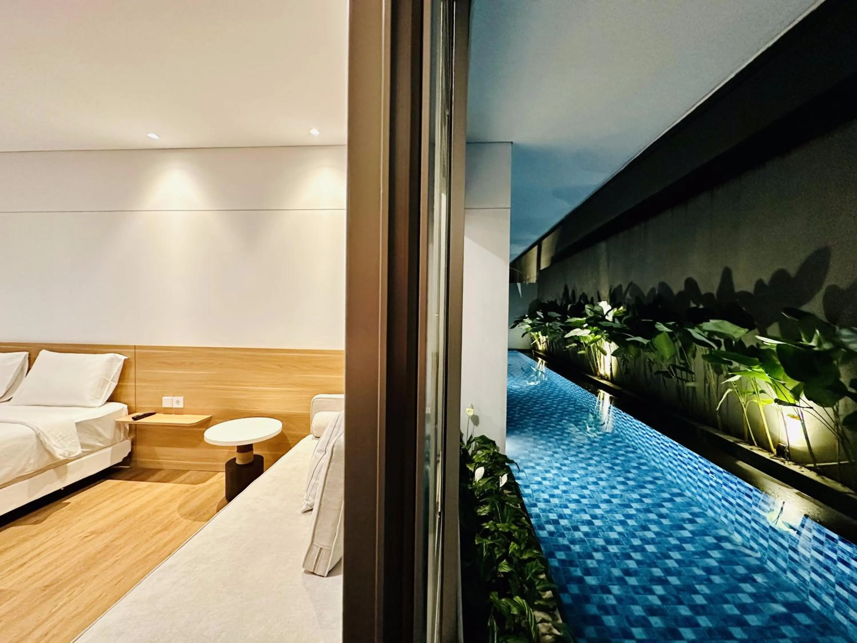 Pool view in Bungalow Homes