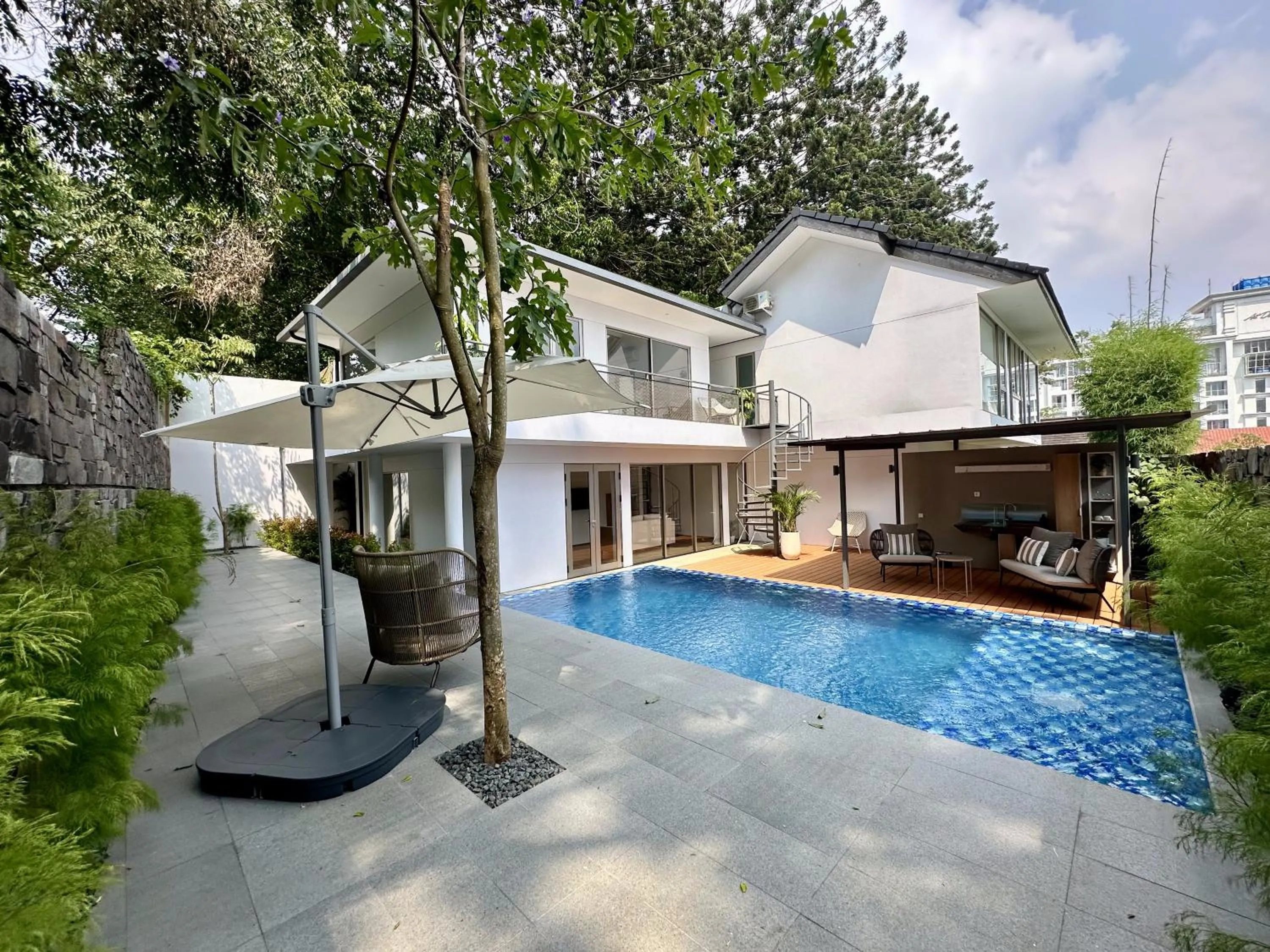 Inner courtyard view in Bungalow Homes