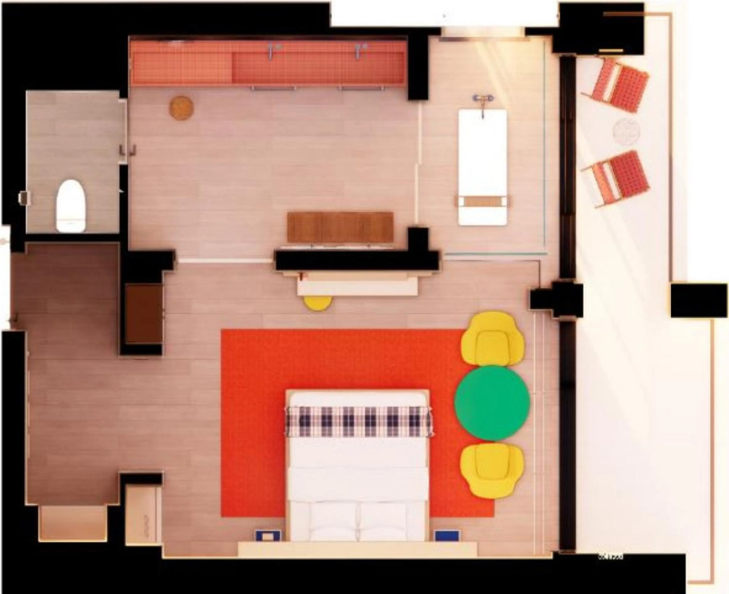 Floor plan in The Coolest Hotel
