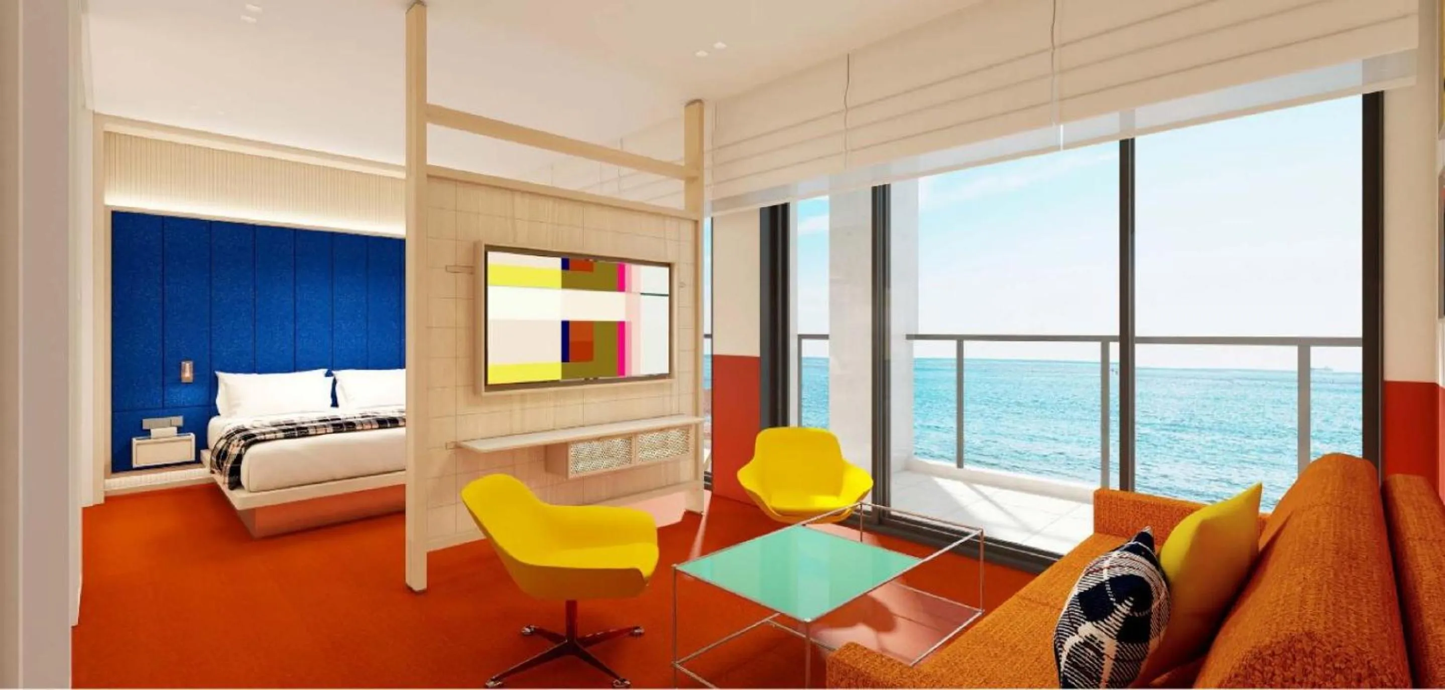 Living room in The Coolest Hotel