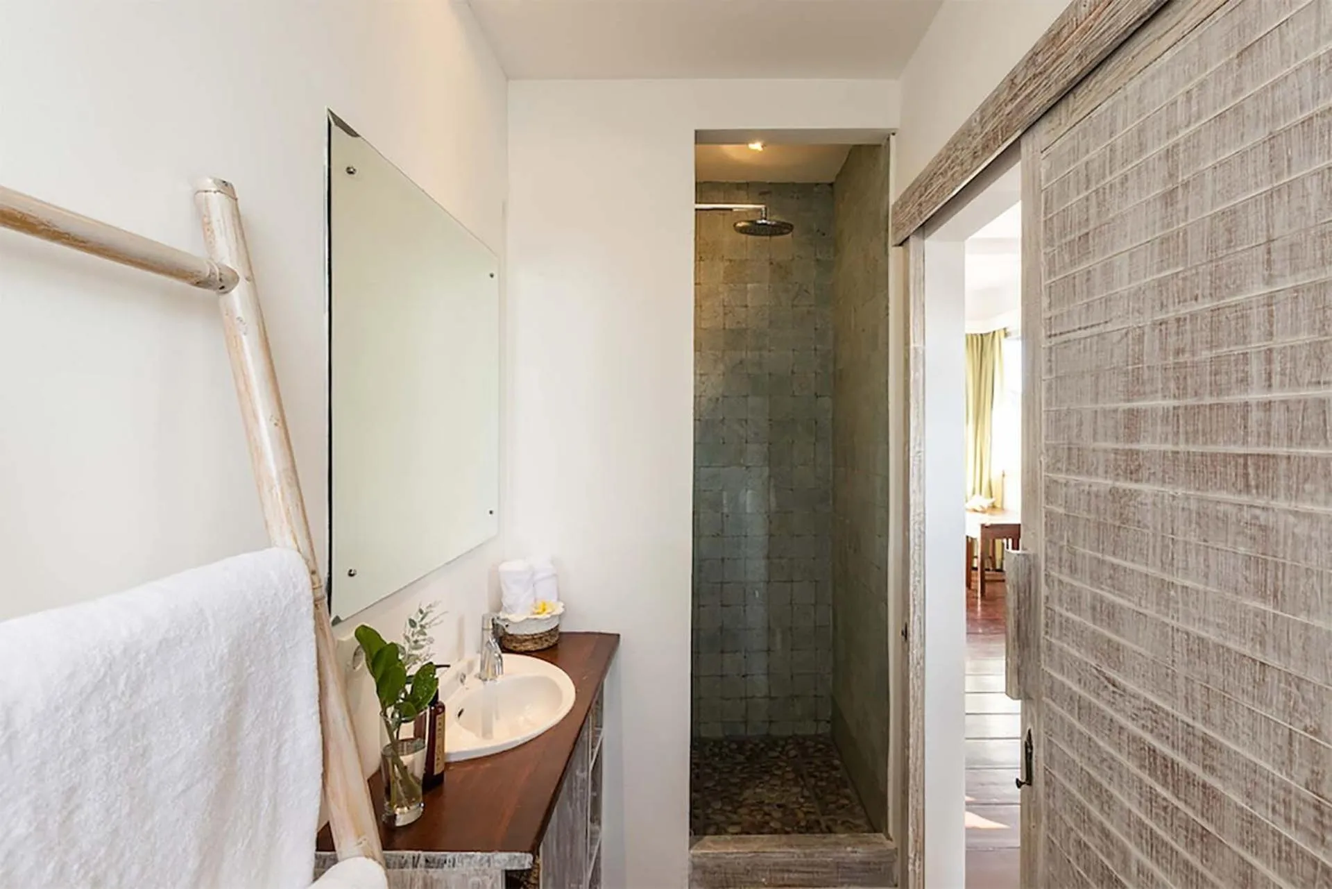 Shower in Villa Nyama by Optimum Bali Villas