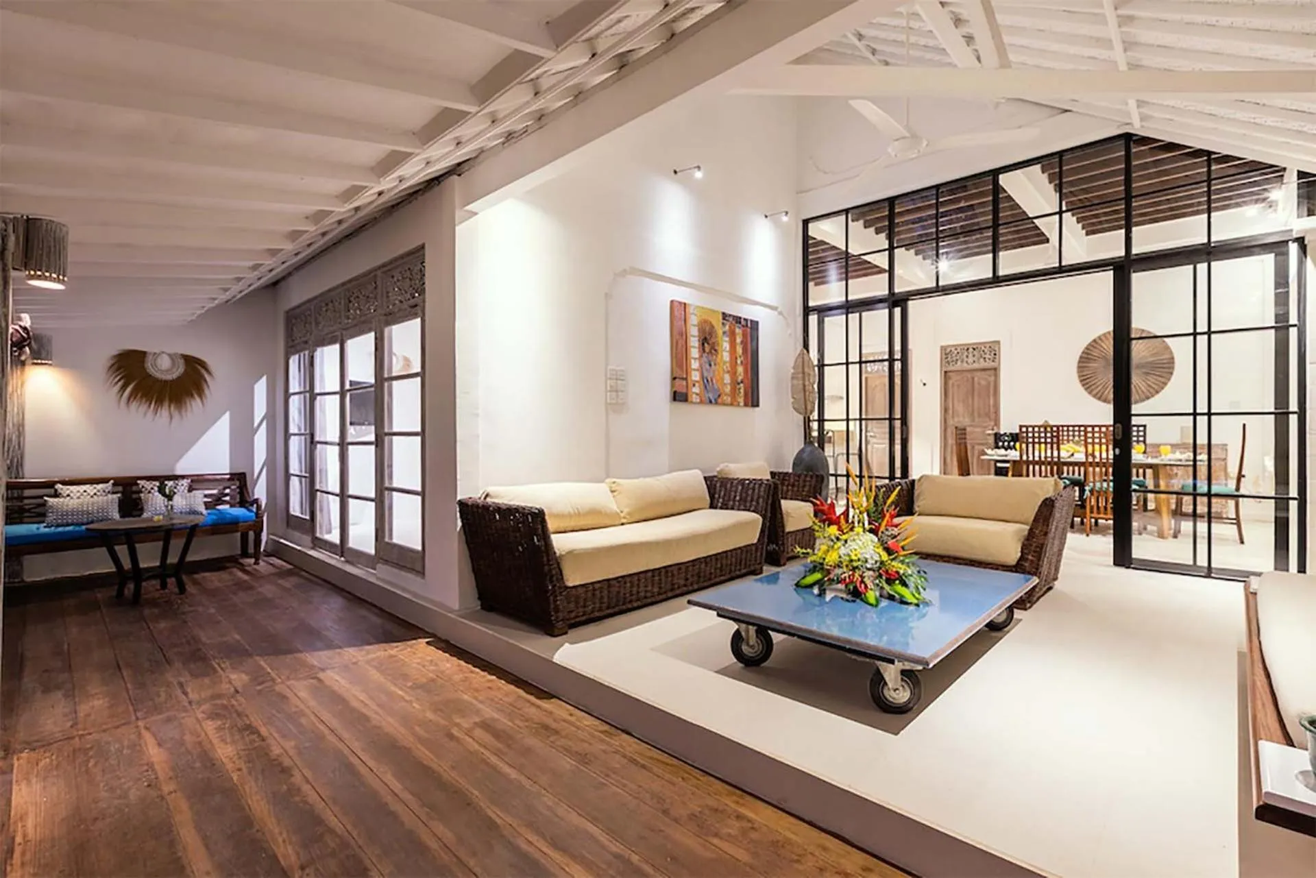 Seating area in Villa Nyama by Optimum Bali Villas