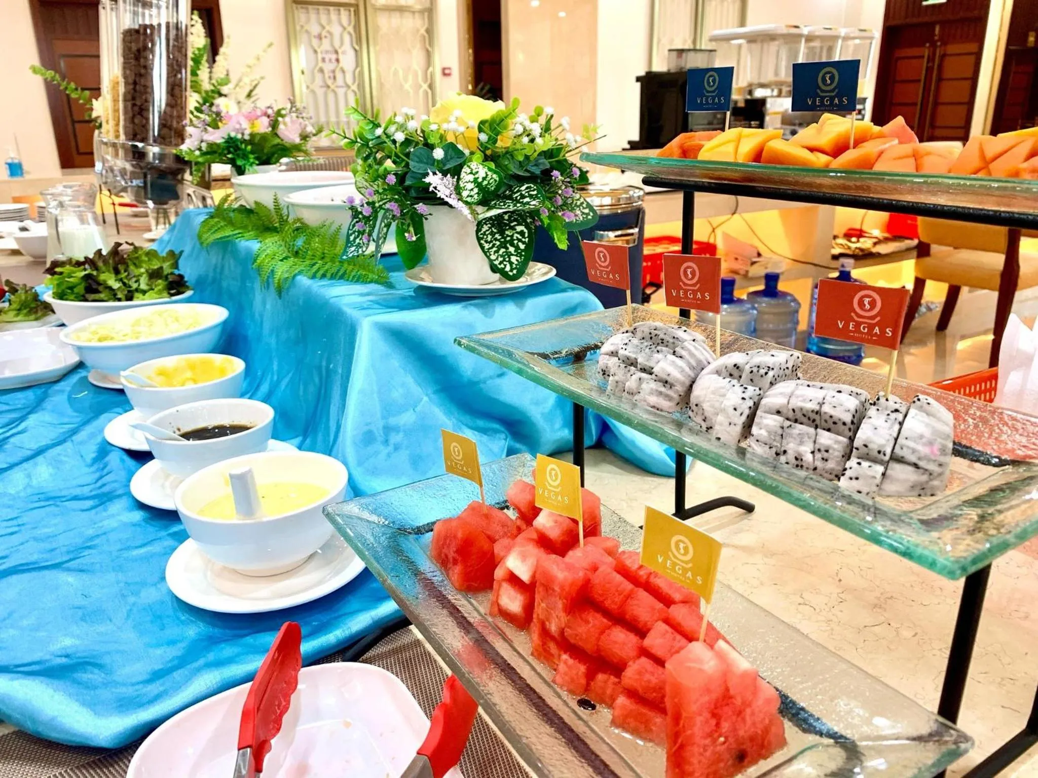 Buffet breakfast in ST Vegas Hotel