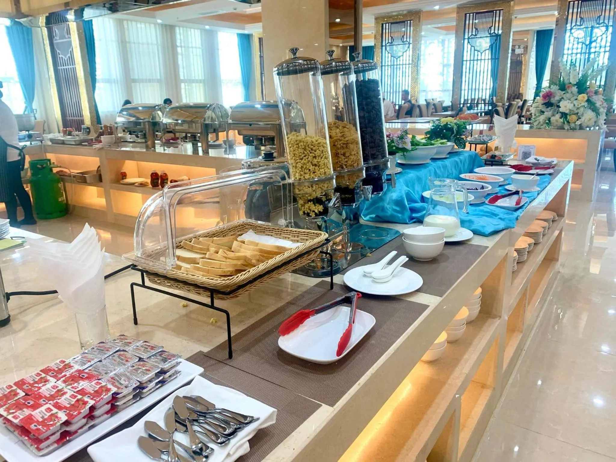 Buffet breakfast in ST Vegas Hotel