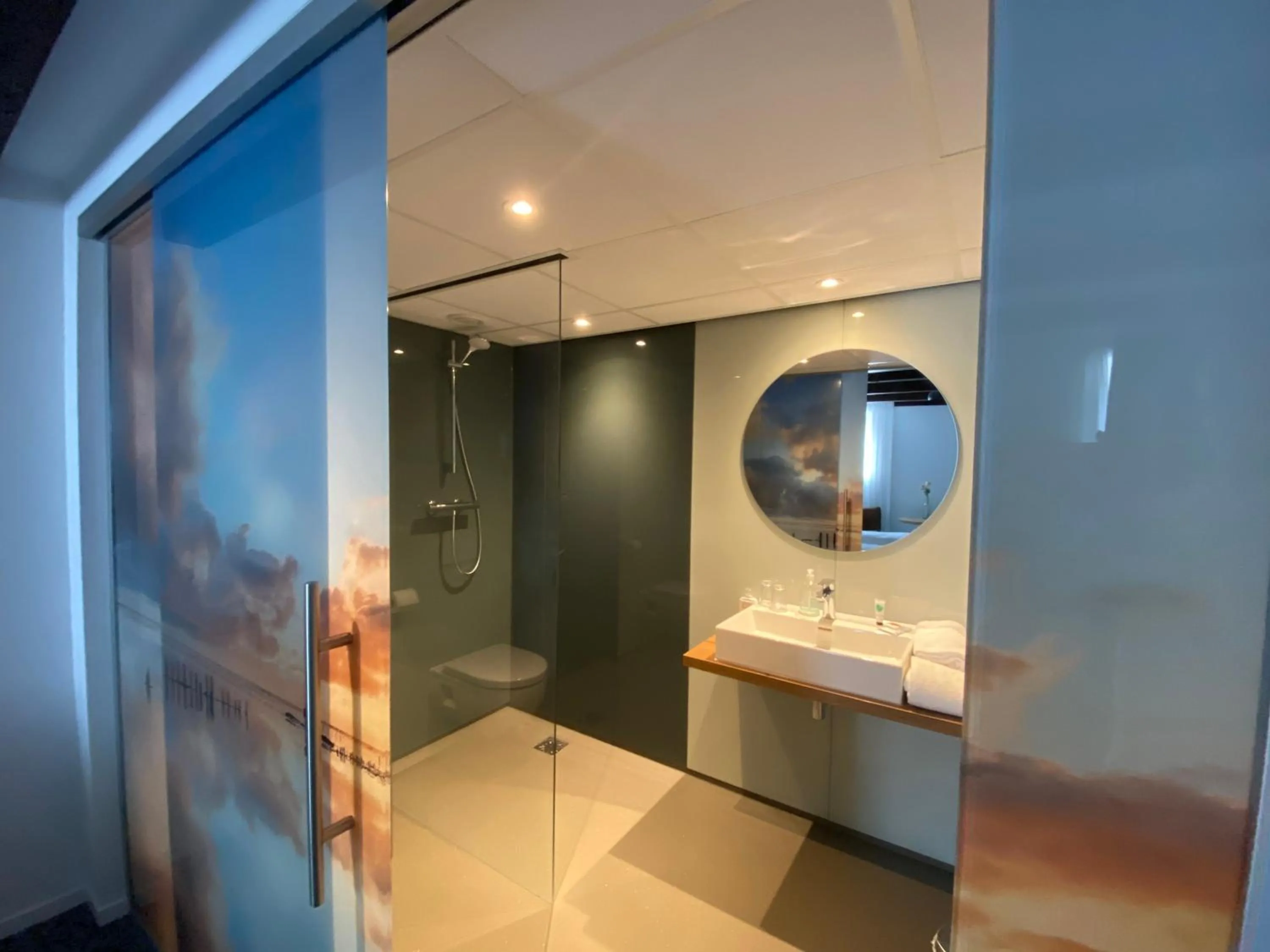 Shower in Hotel Restaurant De Stadsherberg