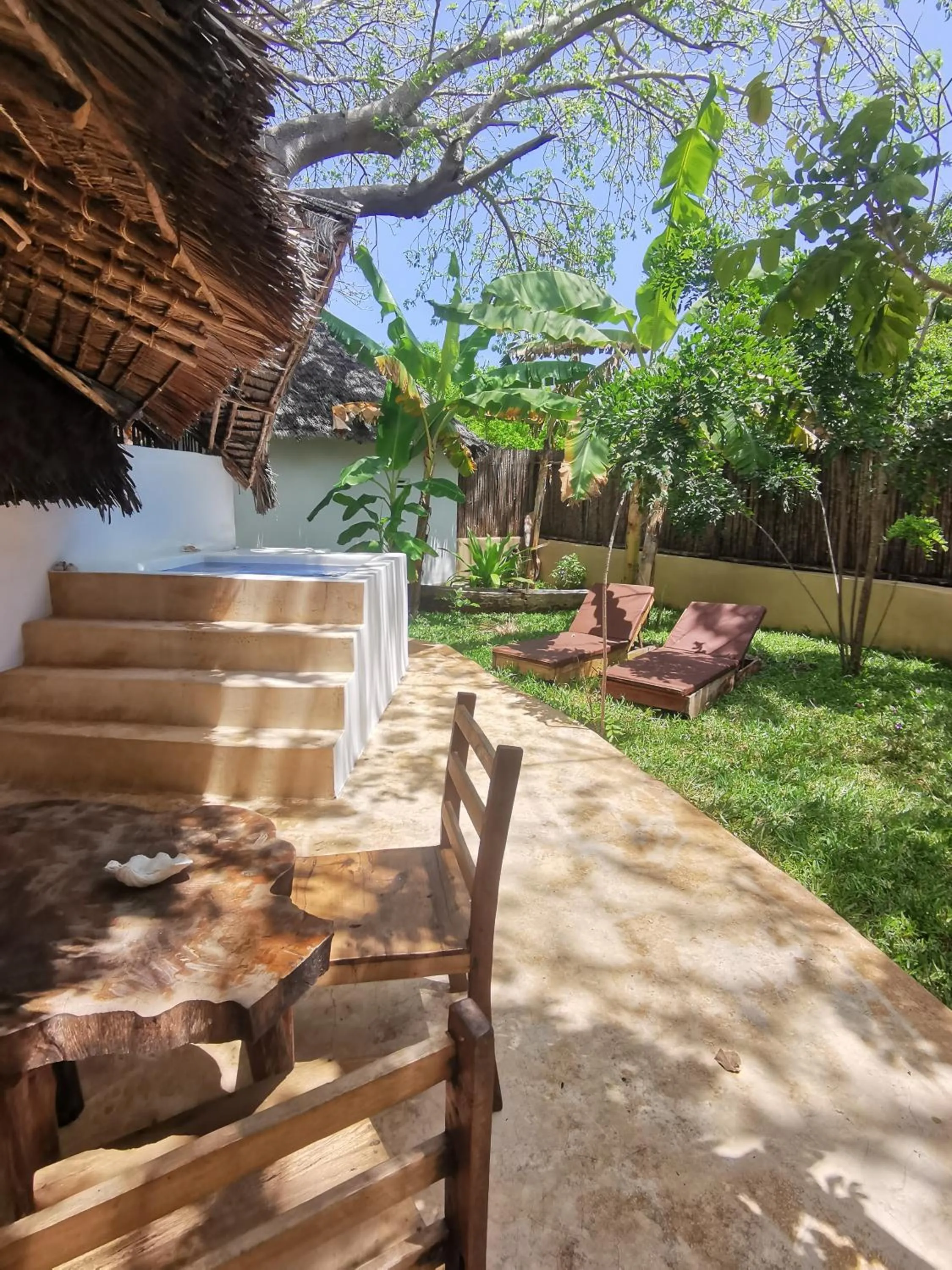 Patio in Baobab Africa Lodge Zanzibar