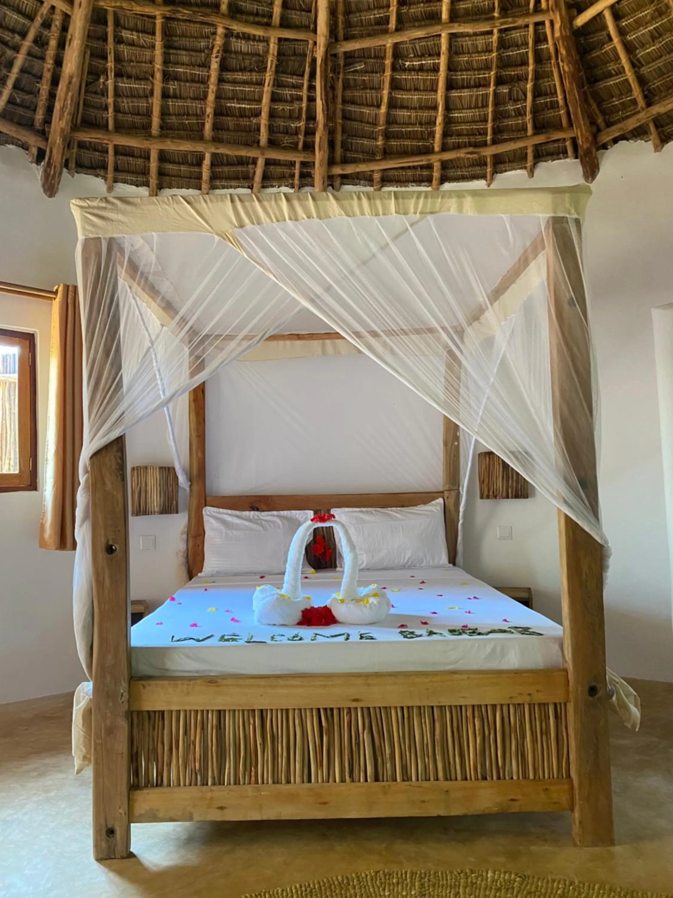 Bed in Baobab Africa Lodge Zanzibar