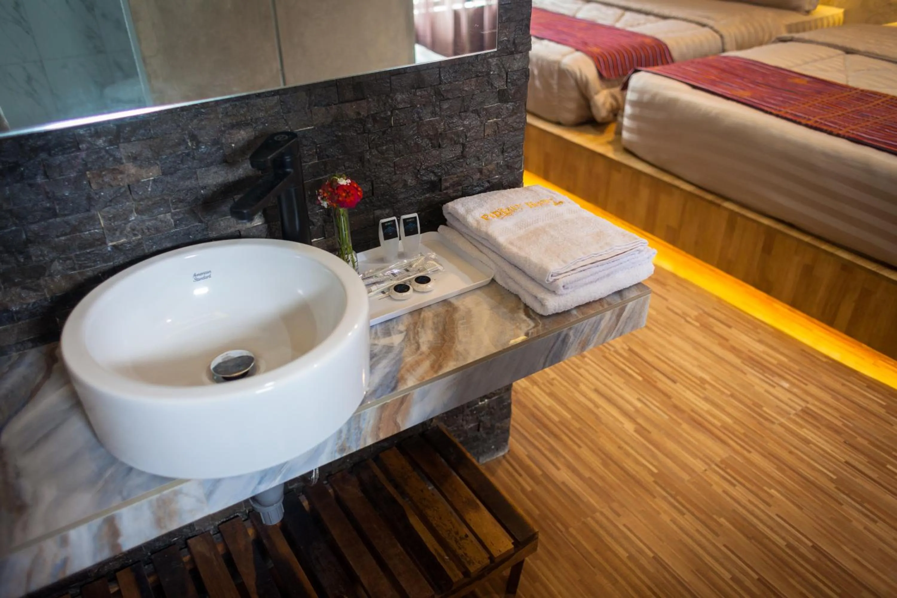 Bed in Pariban Hotel