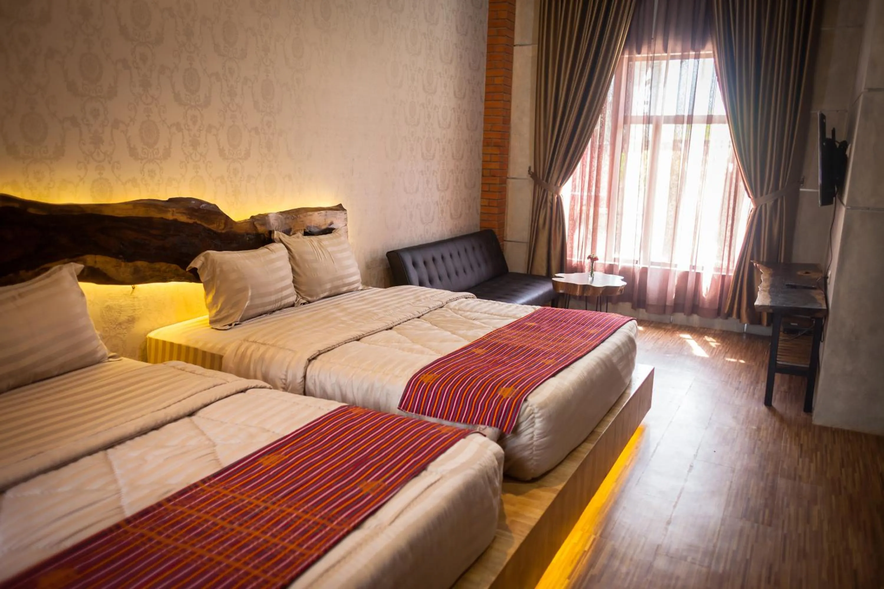Bed in Pariban Hotel