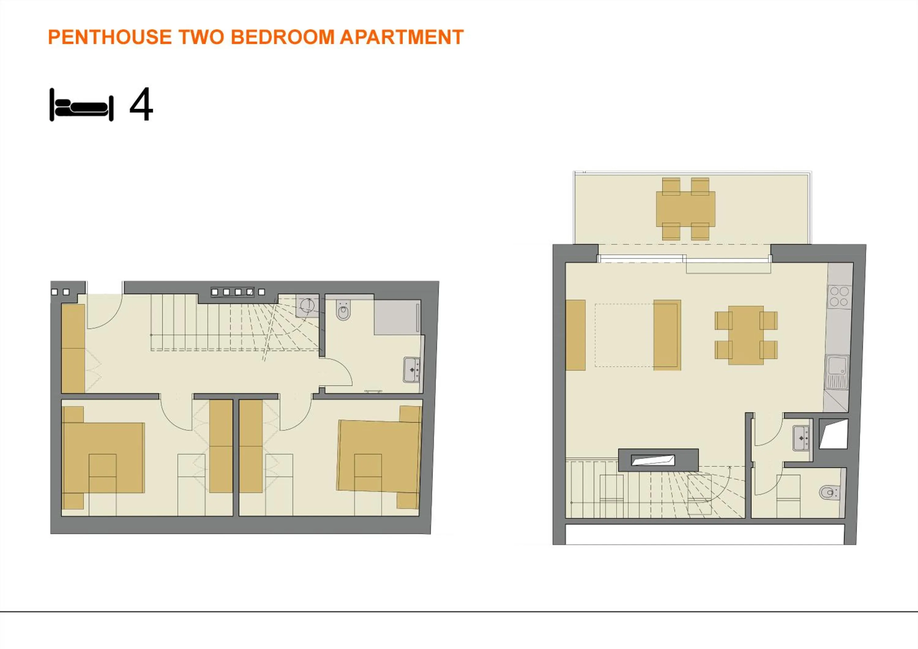 Floor plan in DownTown Suites Rubesova