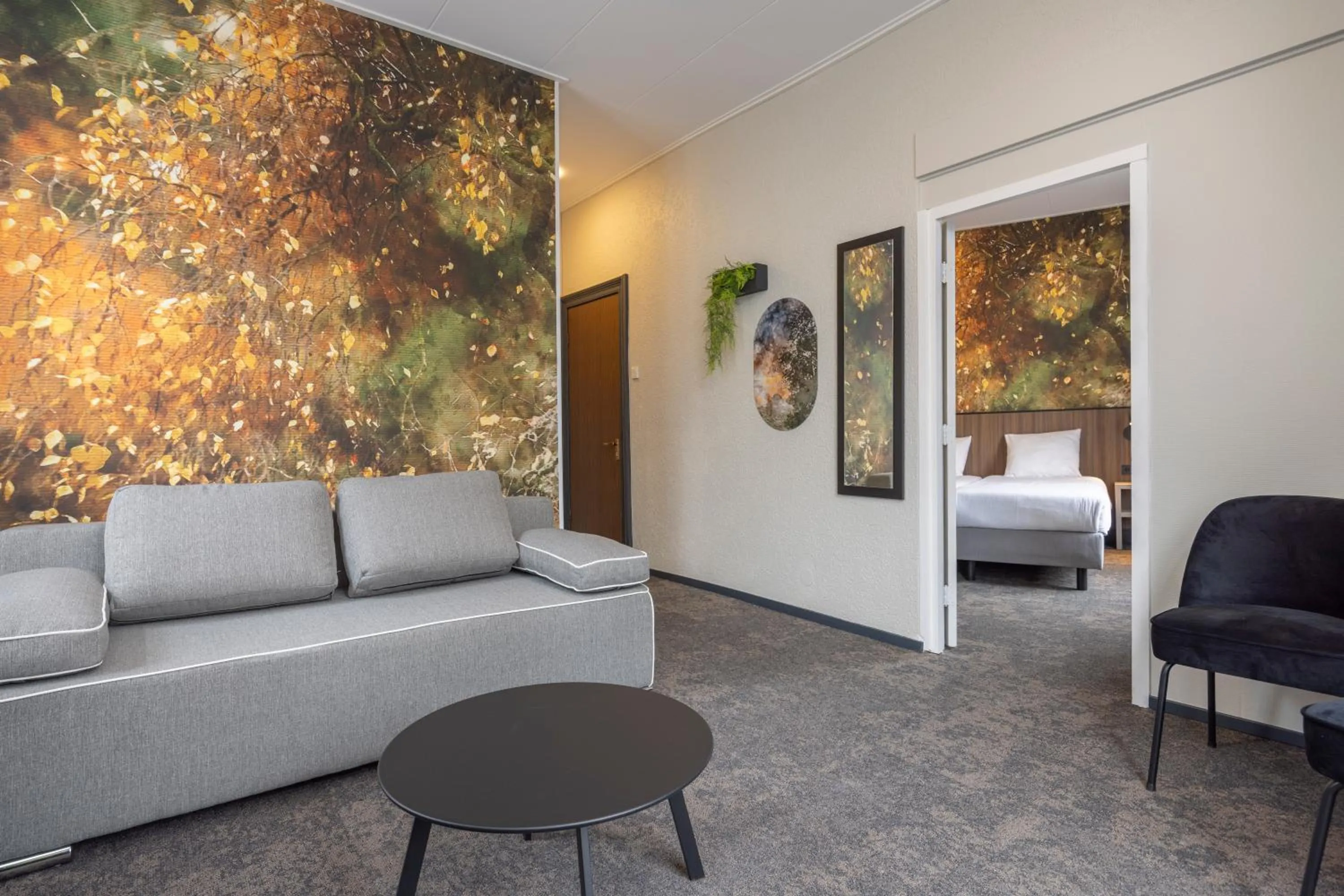 Living room, Bed in Fletcher Hotel Apeldoorn