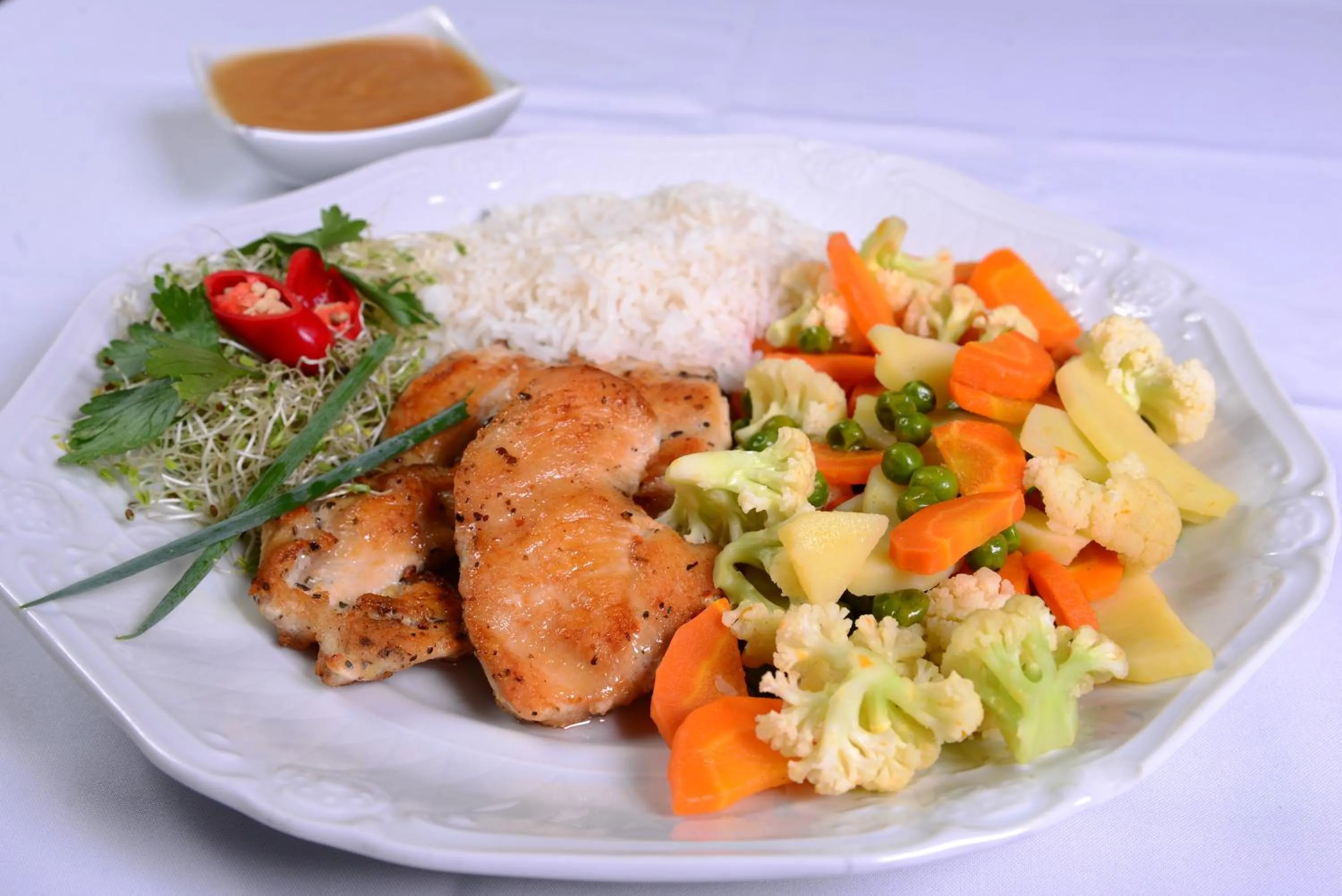 Dinner in Germanias Blumen Hotel