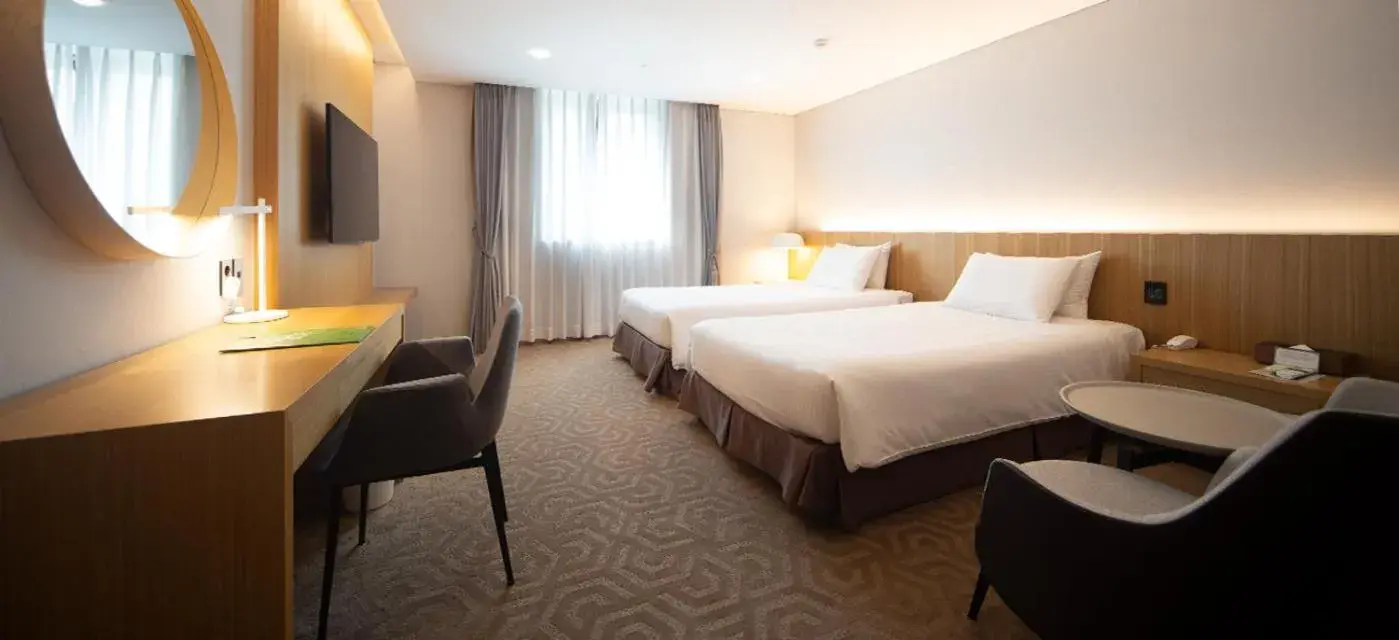 Decorative detail, Bed in Ulsan City Hotel Decorative detail, Bed in Ulsan City Hotel