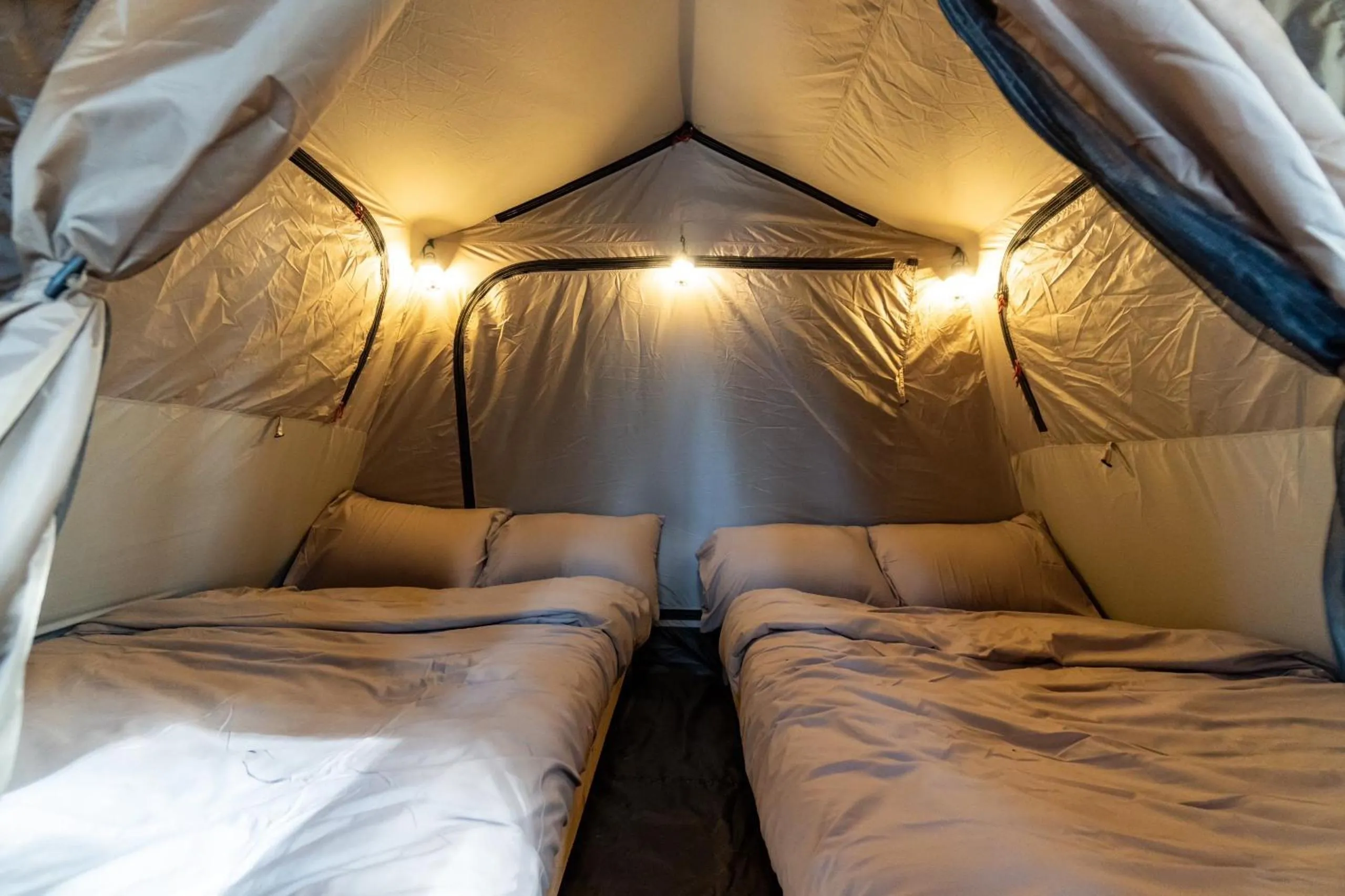 Bed in De Vivre Homestay Măng Đen