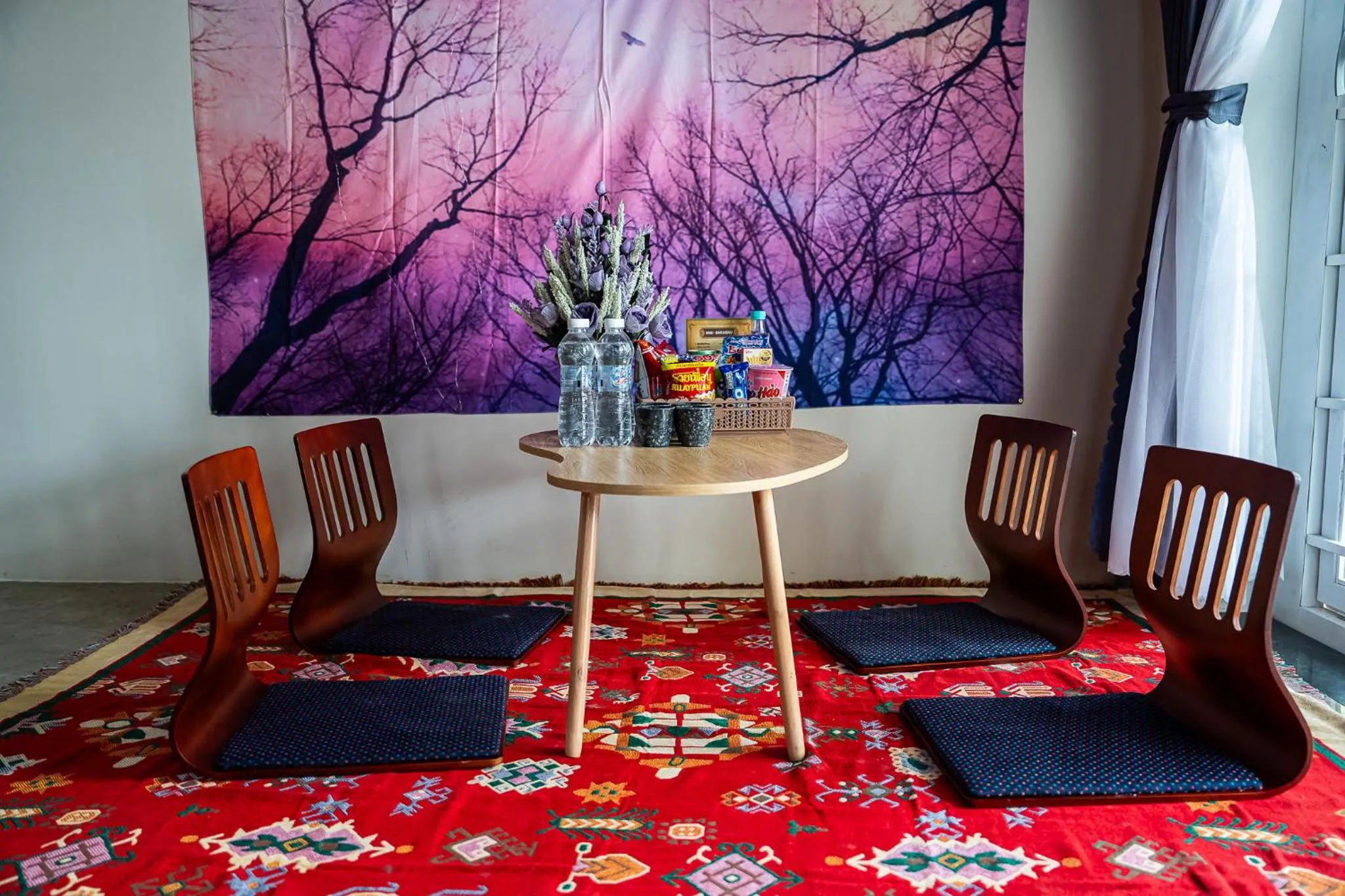 Decorative detail in De Vivre Homestay Măng Đen