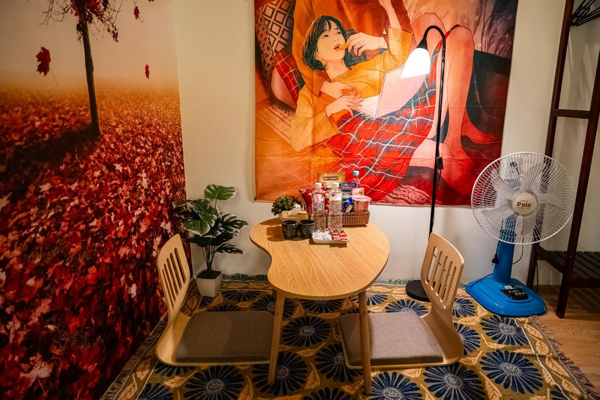 Decorative detail in De Vivre Homestay Măng Đen