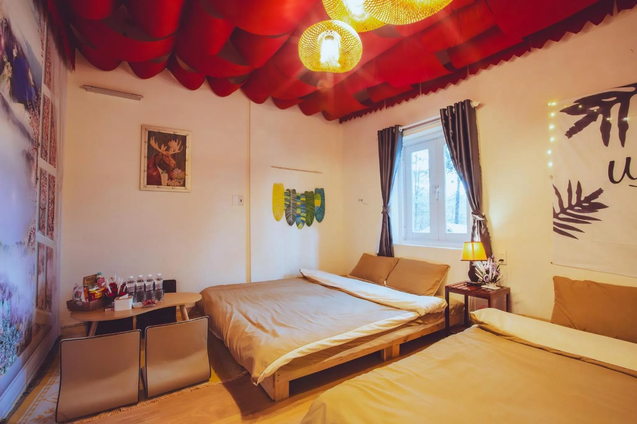 Photo of the whole room, Bed in De Vivre Homestay Măng Đen