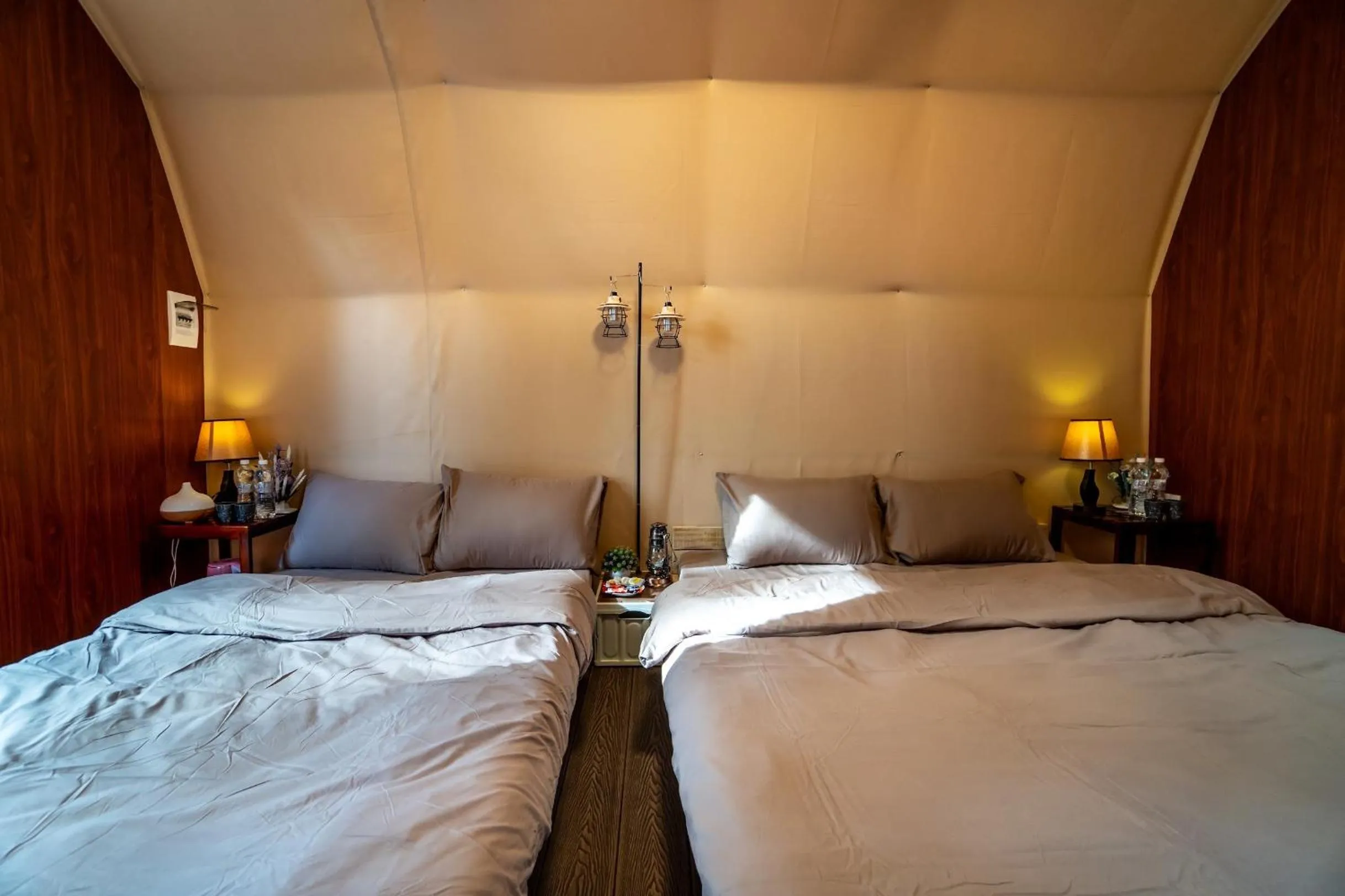 Bed in De Vivre Homestay Măng Đen