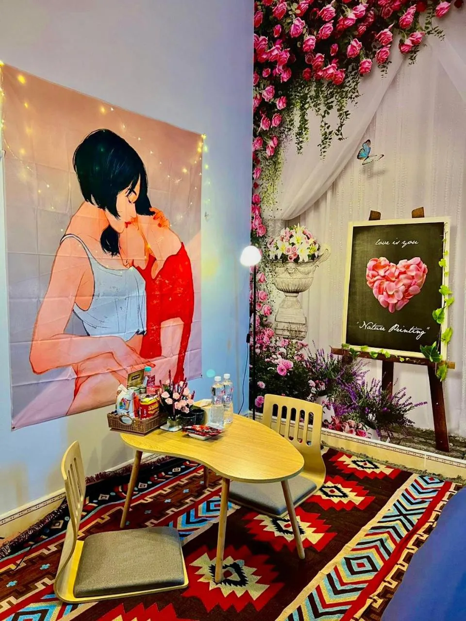 Decorative detail in De Vivre Homestay Măng Đen