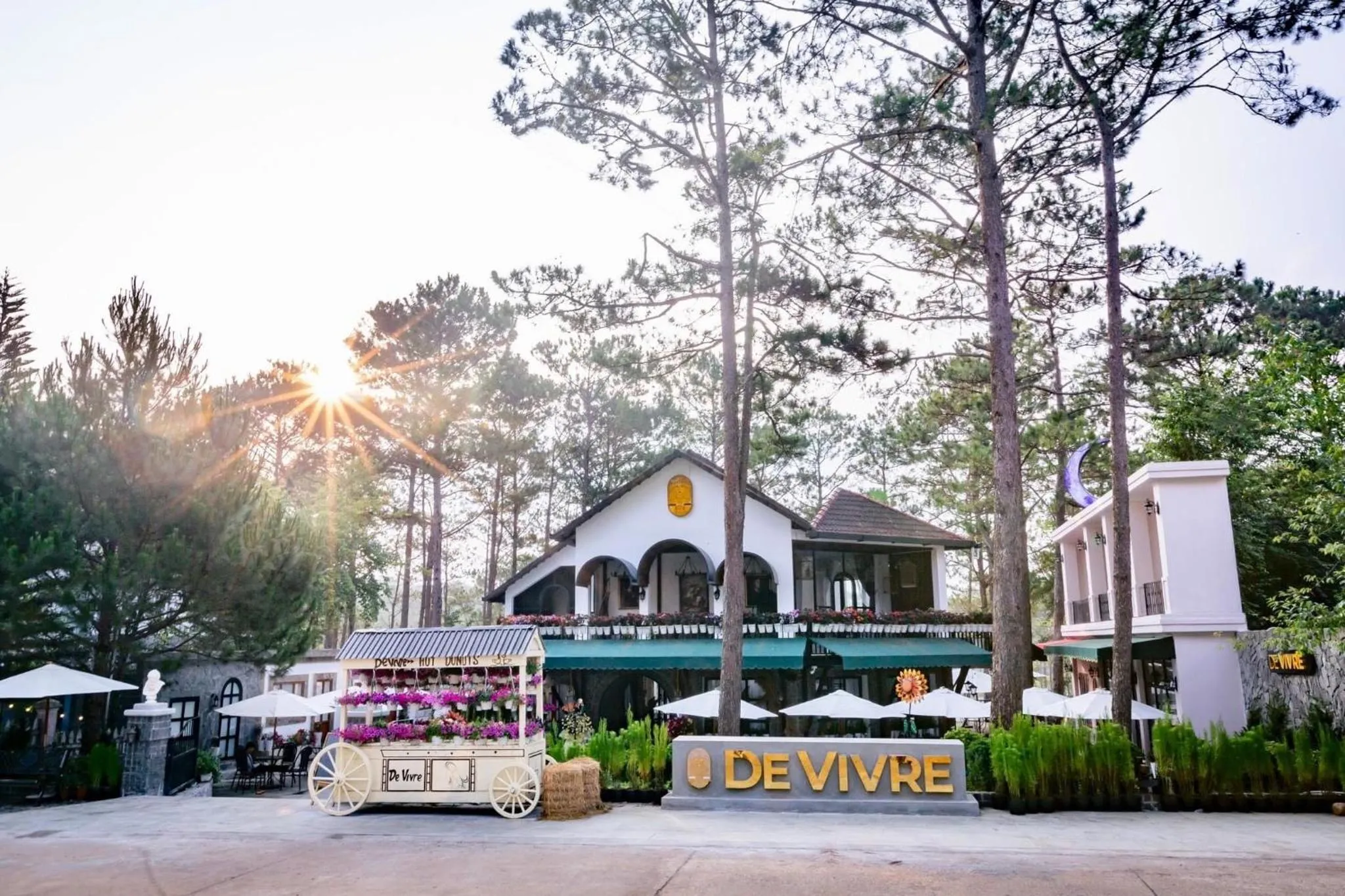 Garden in De Vivre Homestay Măng Đen