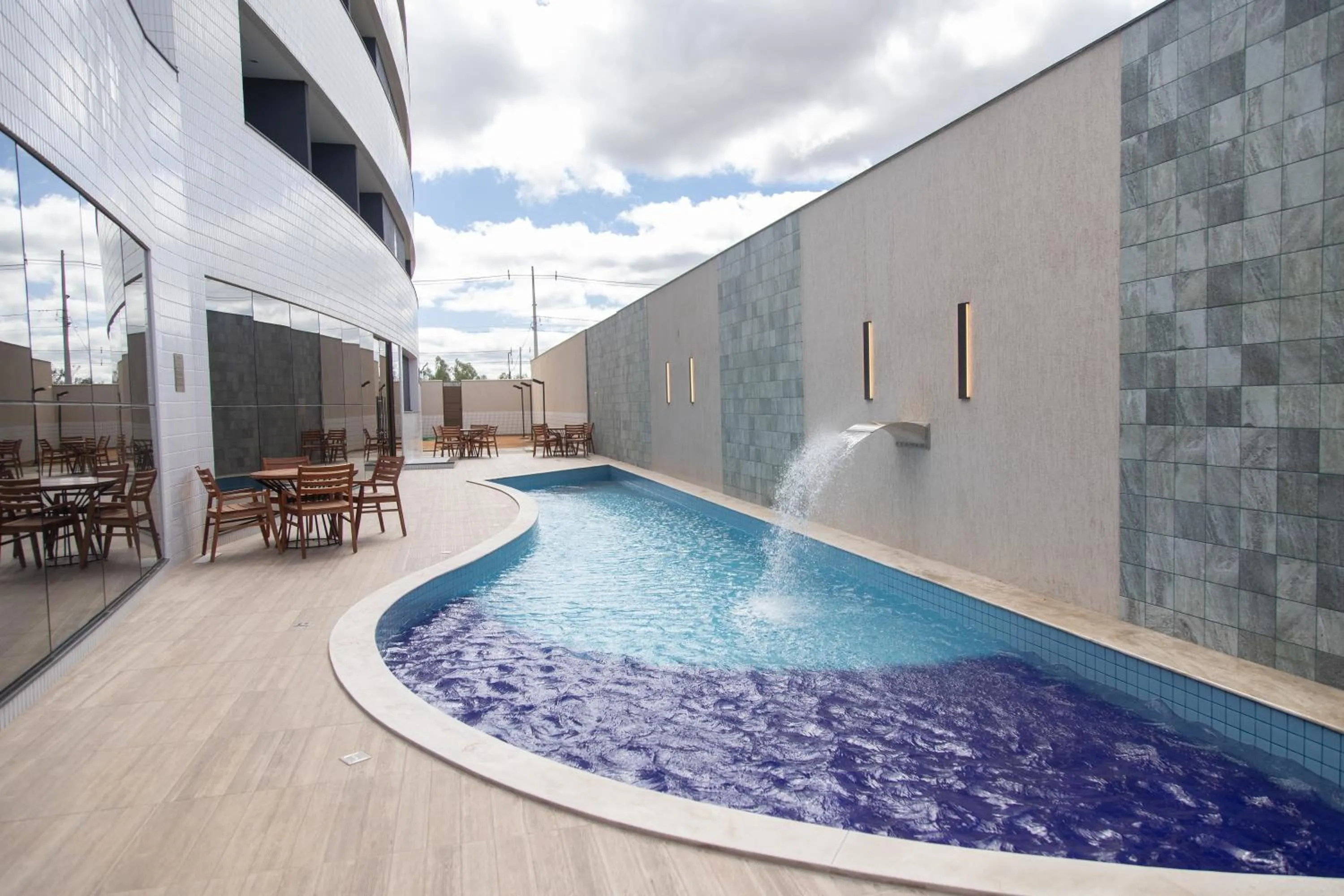 Pool view in Nobile Hotel Araripina