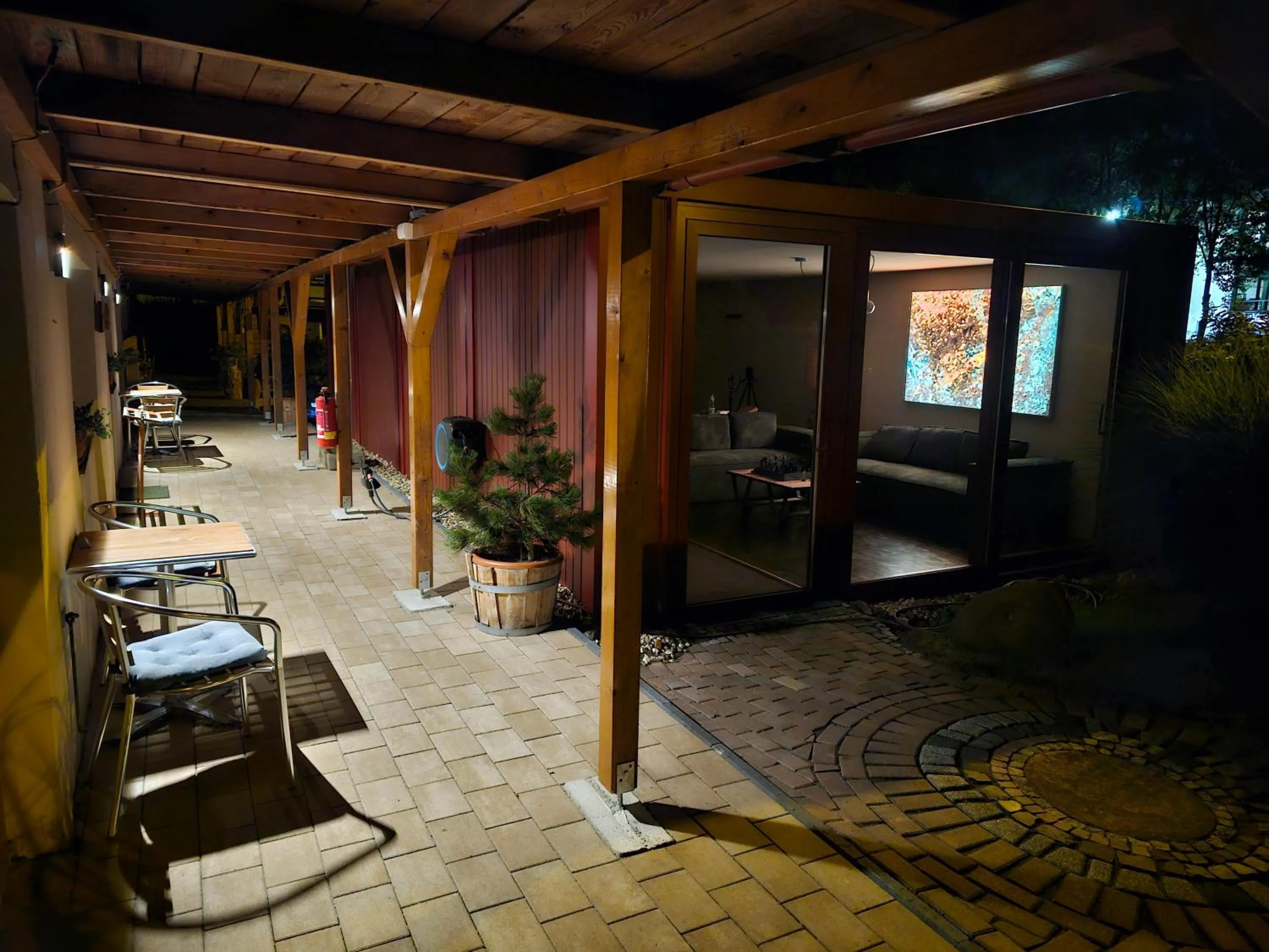 Patio in Aparthotel & Seminarhaus Wolkentor