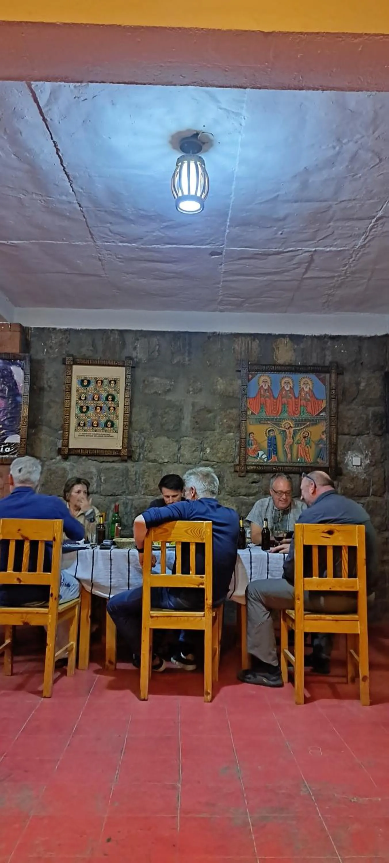 Seating area in Zan-Seyoum Hotel - Lalibela