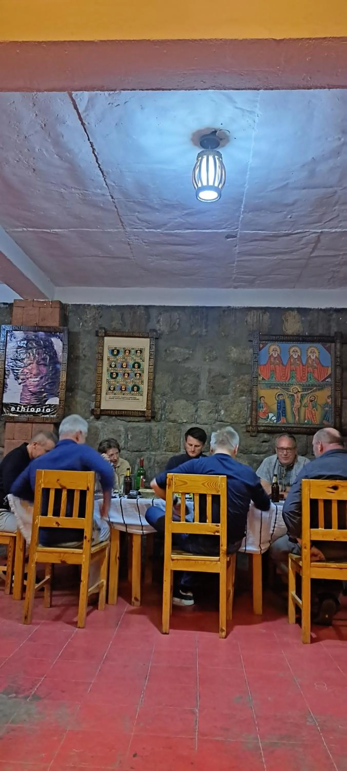 Seating area in Zan-Seyoum Hotel - Lalibela