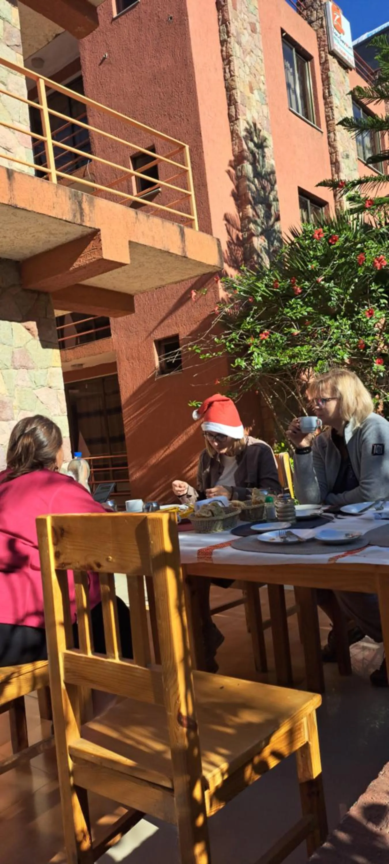 Patio in Zan-Seyoum Hotel - Lalibela